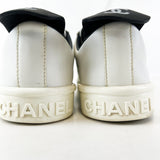 Chanel CC White Logo Sneaker Size 35