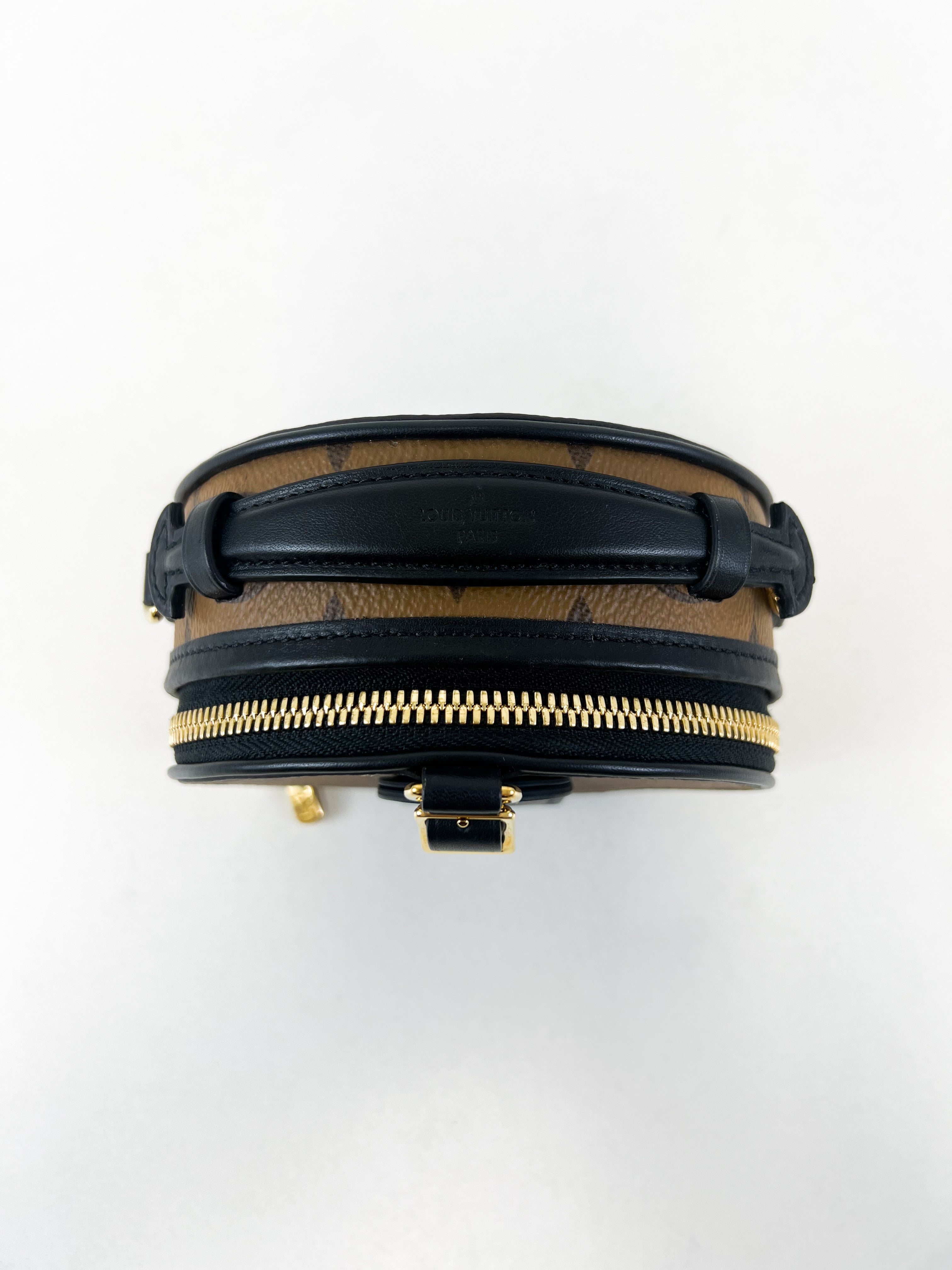 Louis Vuitton Boite Chapeau Mini in Monogram Reverse Canvas