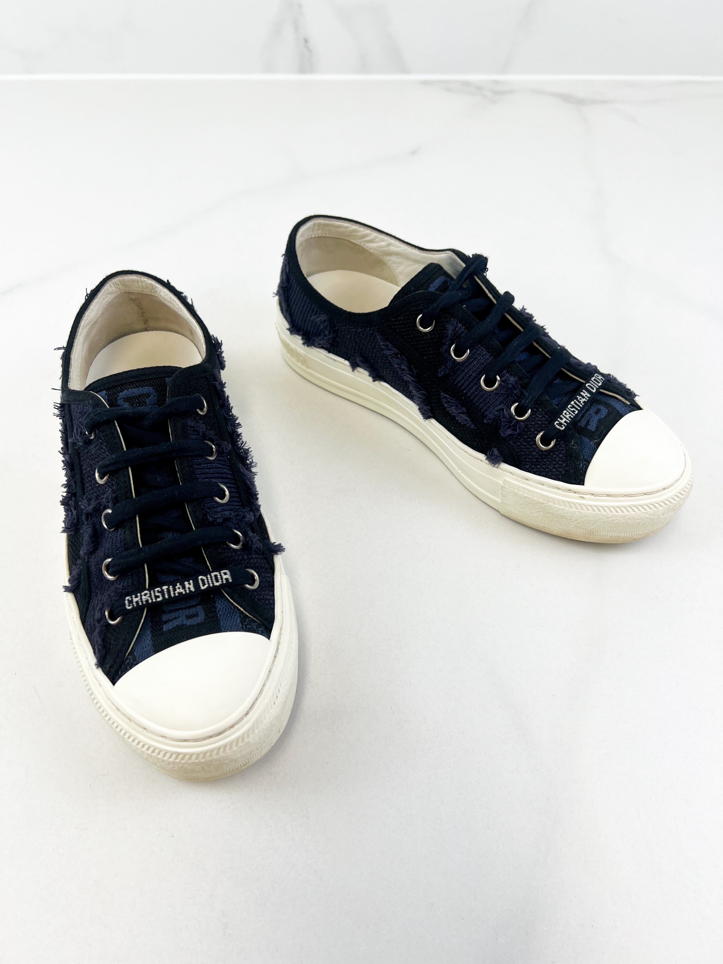 Christian Dior Walk'n'Dior Navy Sneaker Size 36.5
