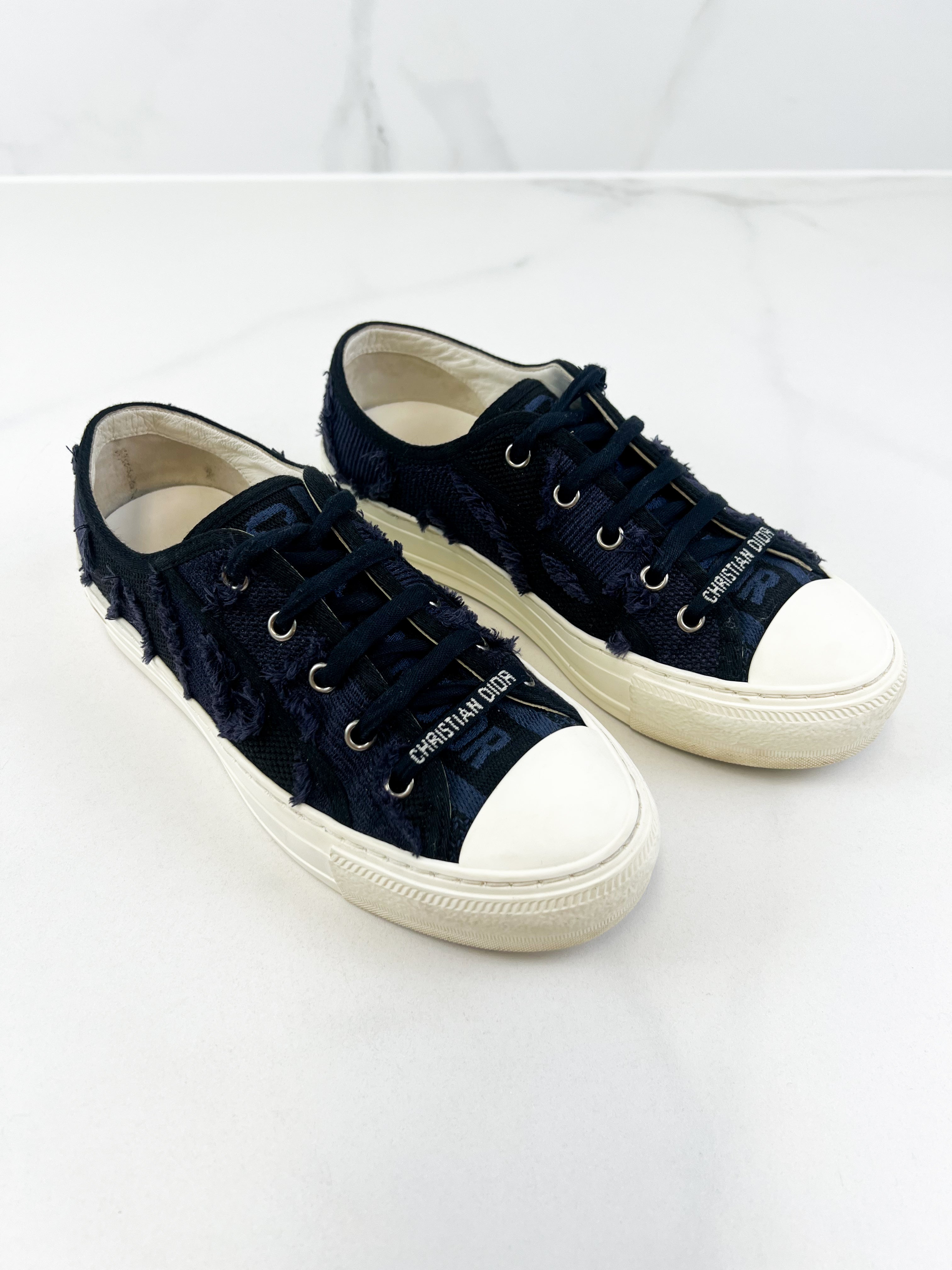 Christian Dior Walk'n'Dior Navy Sneaker Size 36.5