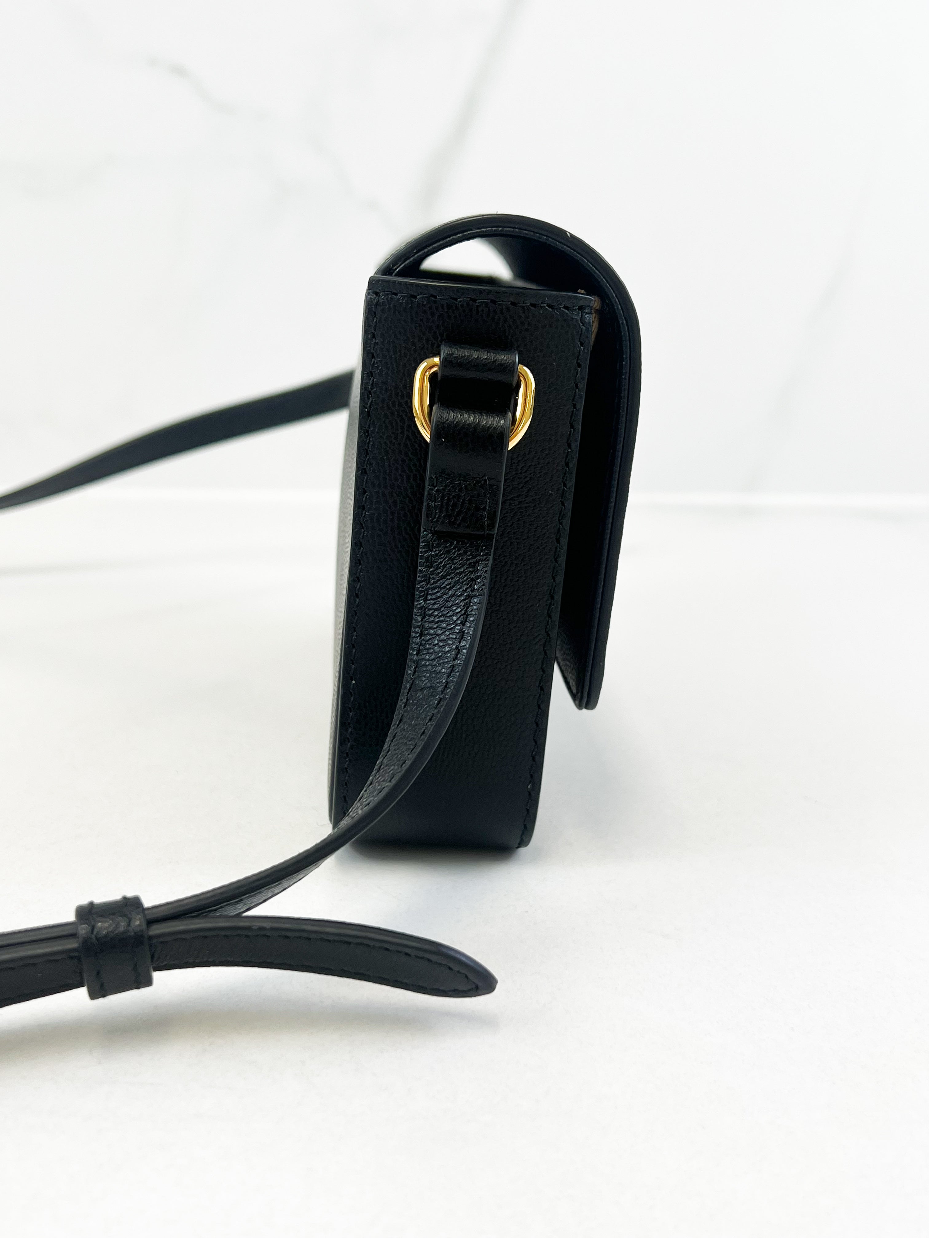 Burberry Leather and Vintage Check Note Crossbody Bag