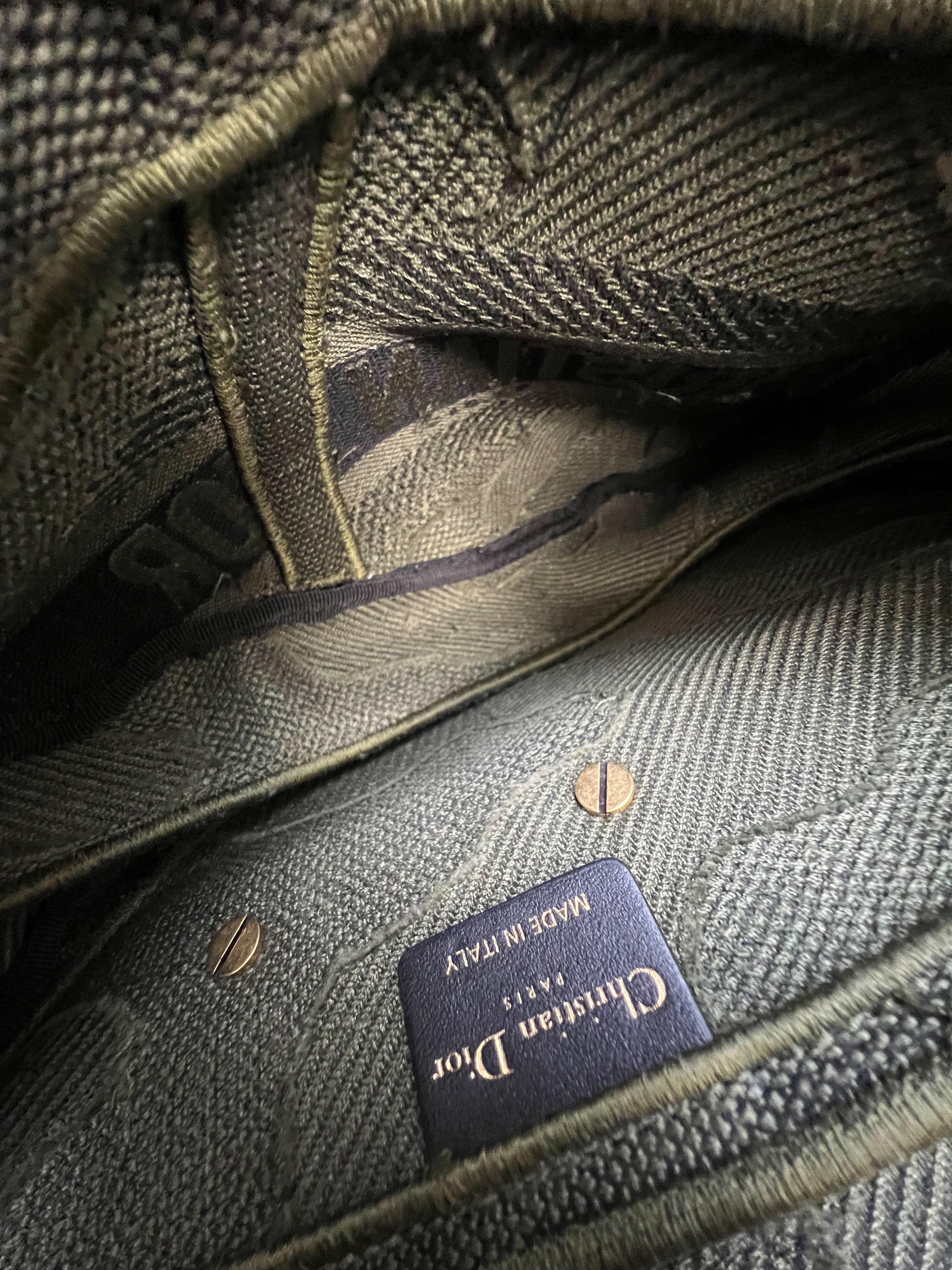 Christian Dior Medium Khaki Saddle Bag