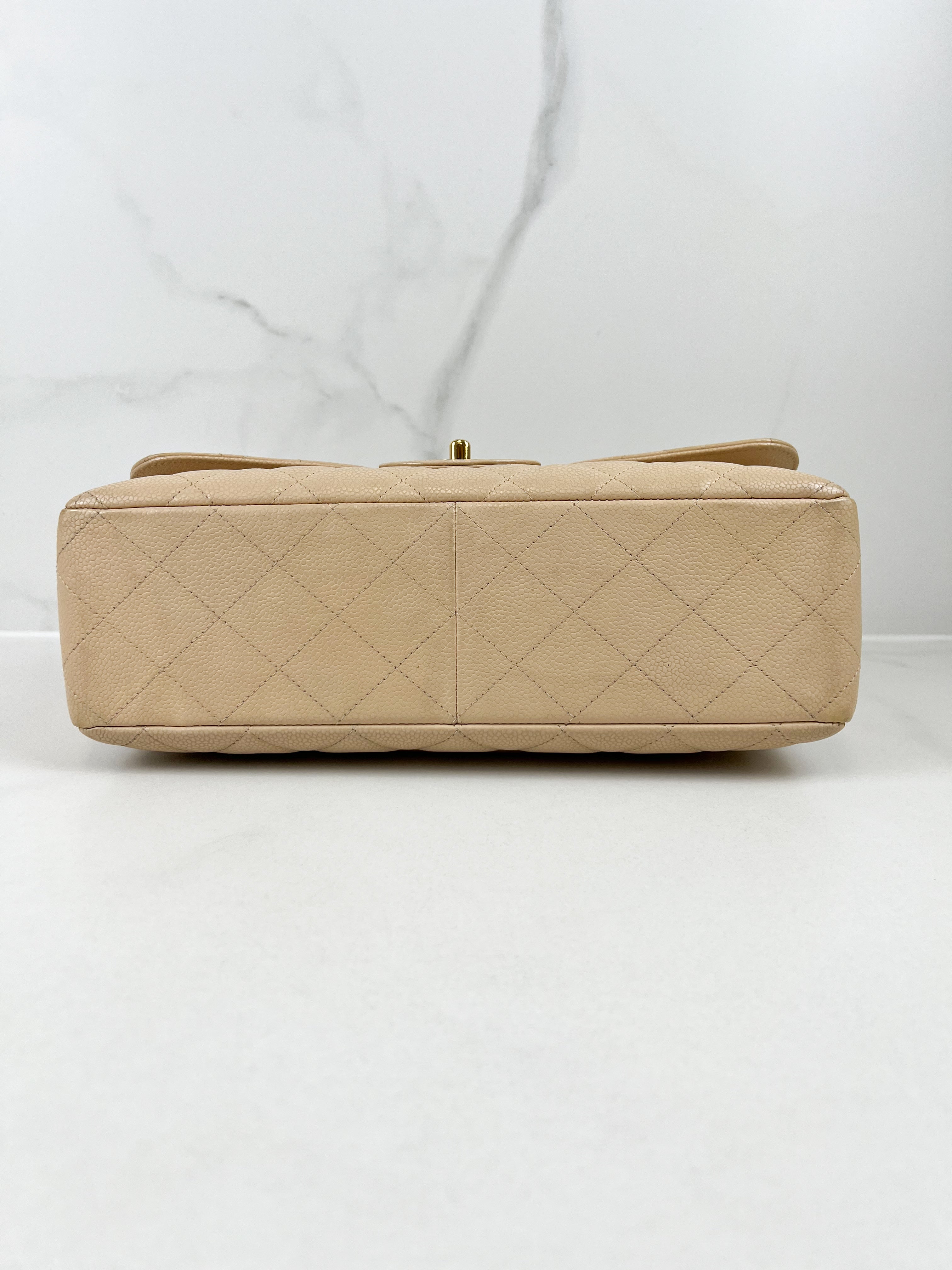 Chanel Jumbo Classic Single Flap Caviar Shoulder Bag