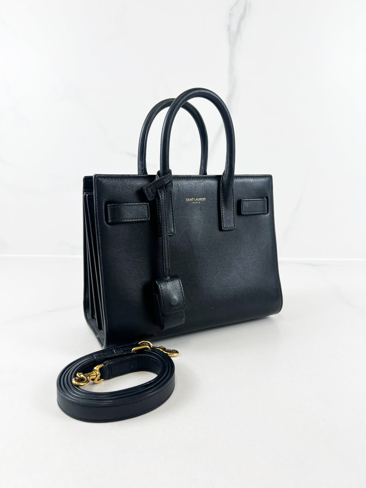 Saint Laurent Black Baby Sac De Jour