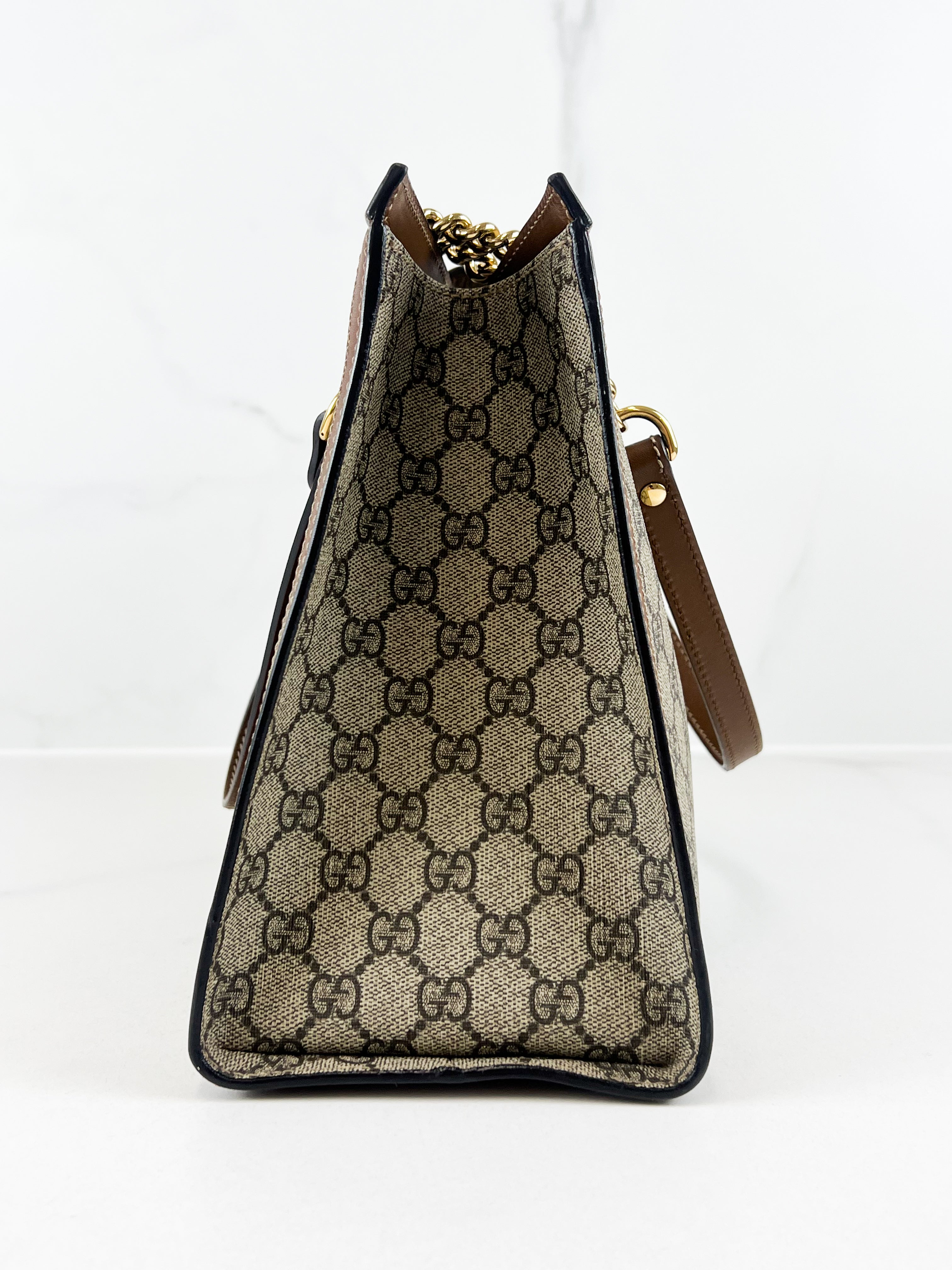 Gucci GG Supreme Large Padlock Tote Bag