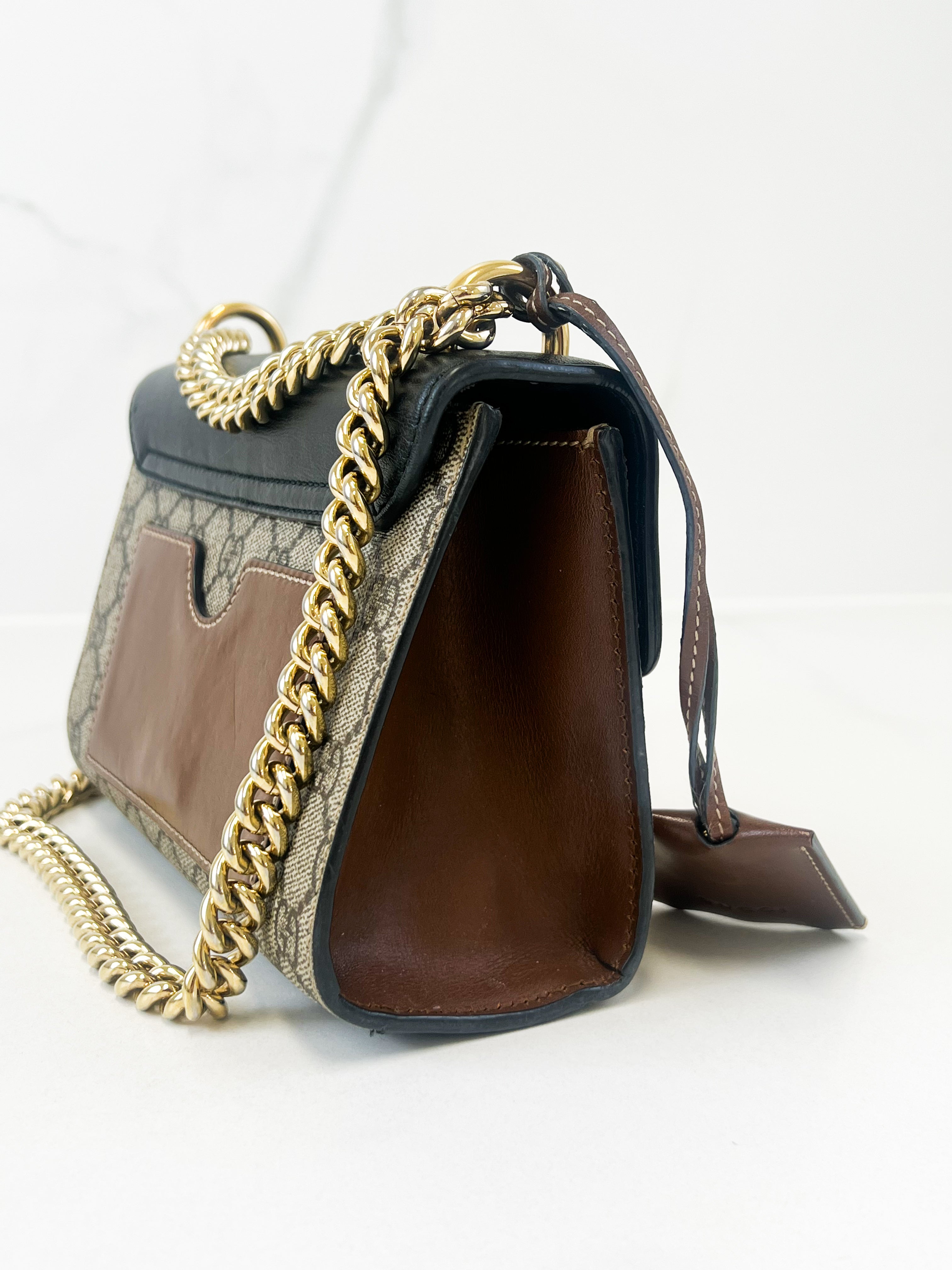 Gucci GG Supreme Small Padlock Shoulder Bag