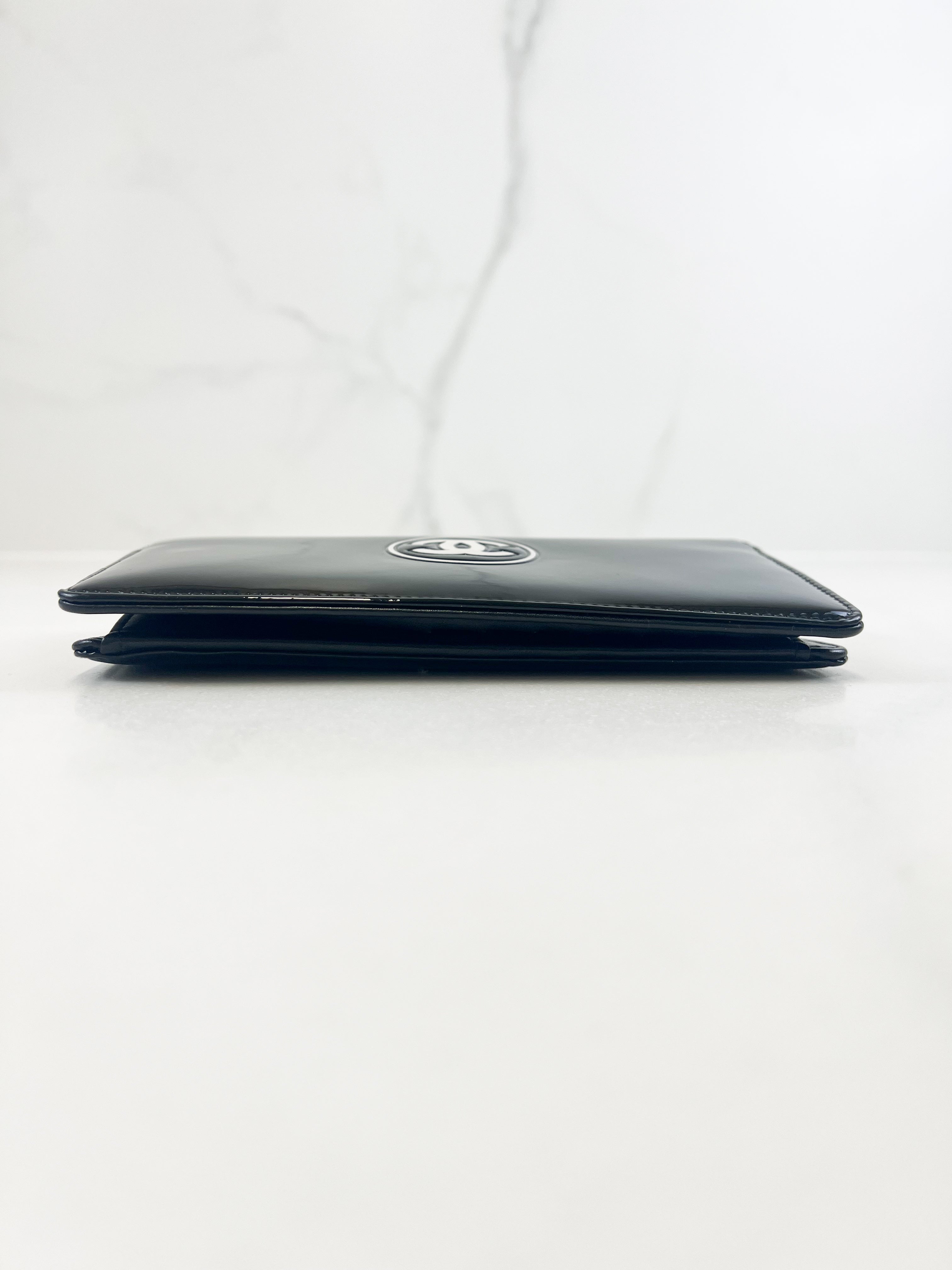 Chanel Patent Logo Wallet