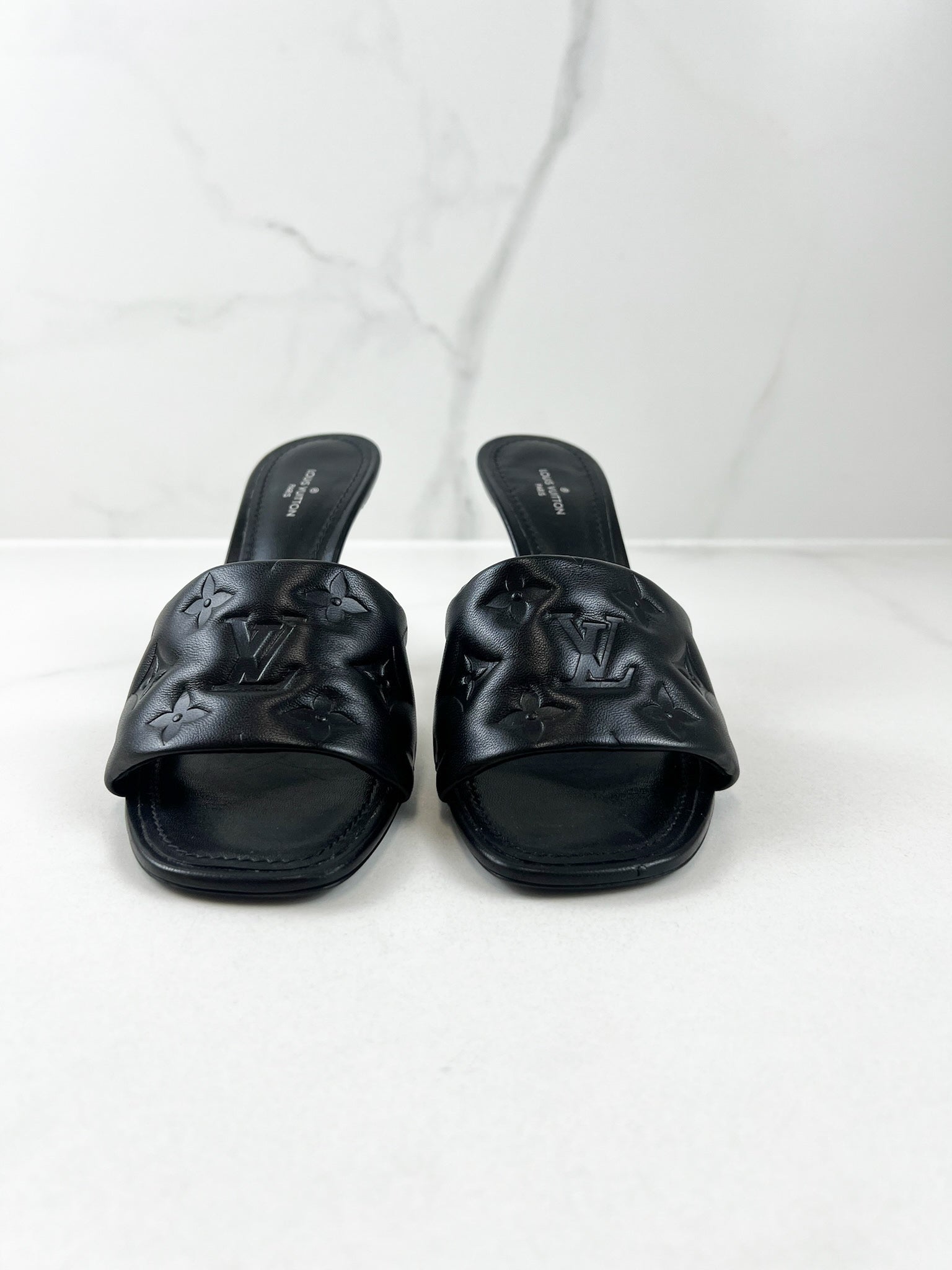 Louis Vuitton Black Neo Revival Mule Size 38