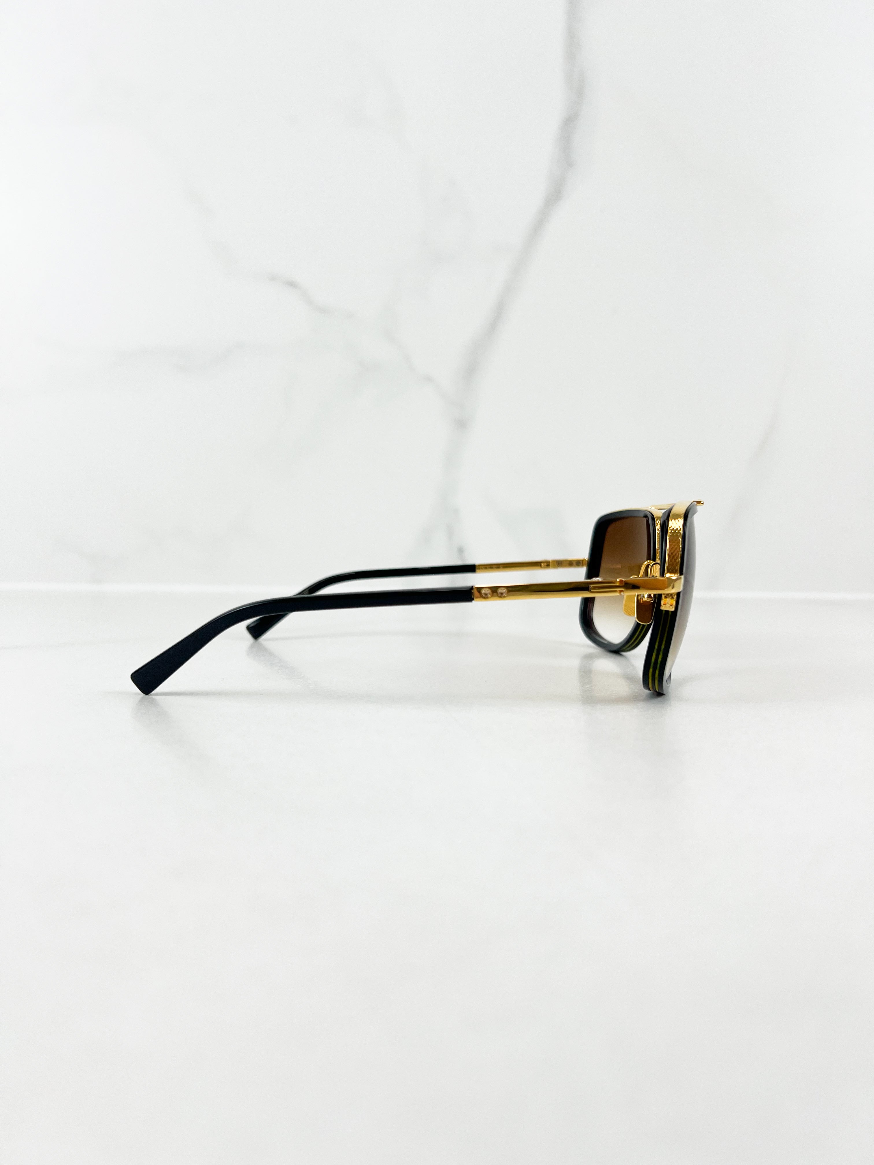 Dita Unisex Match-One In Black with Gold Frame