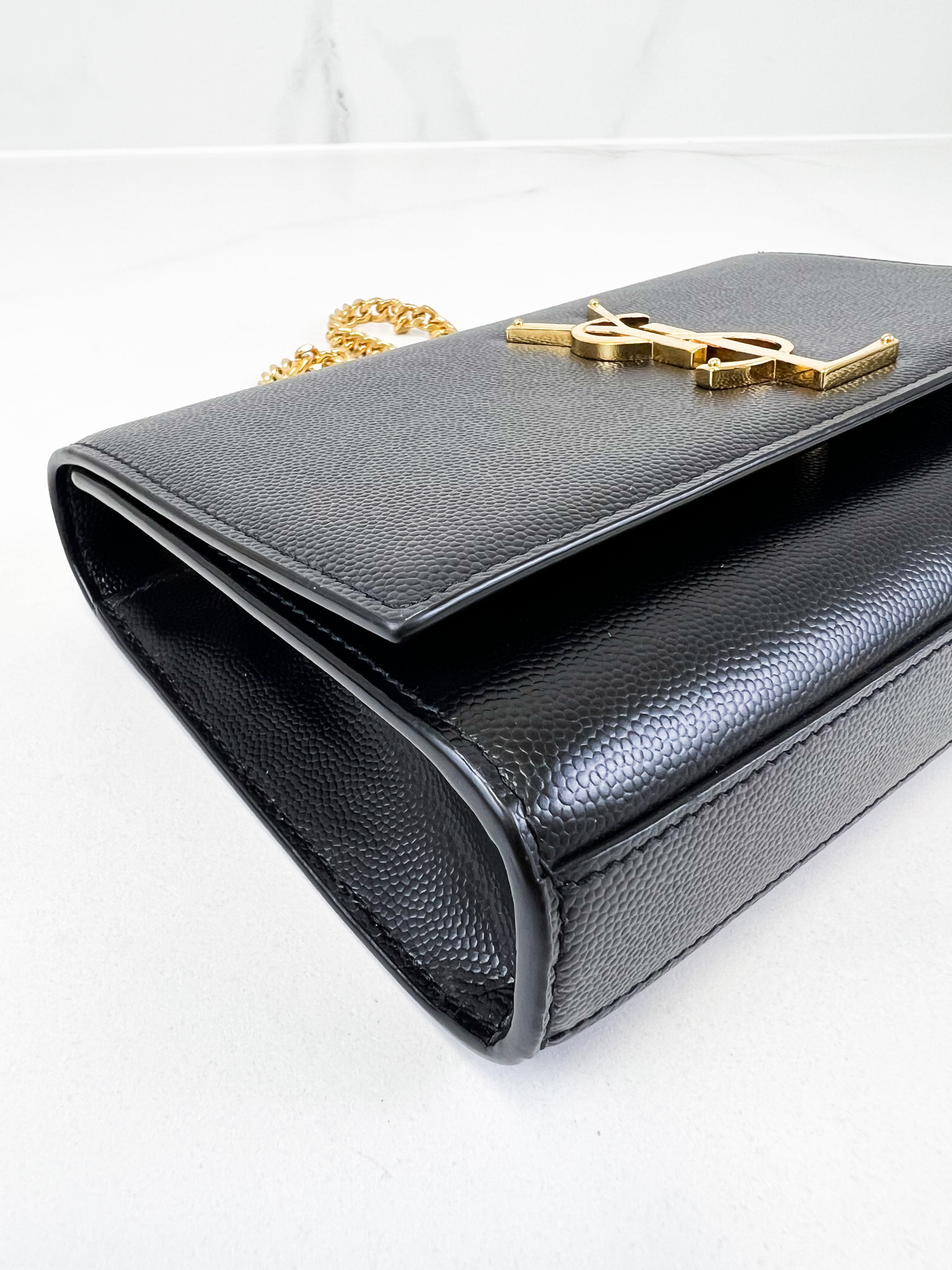 Saint Laurent Kate Small in Grain Embossed Leather