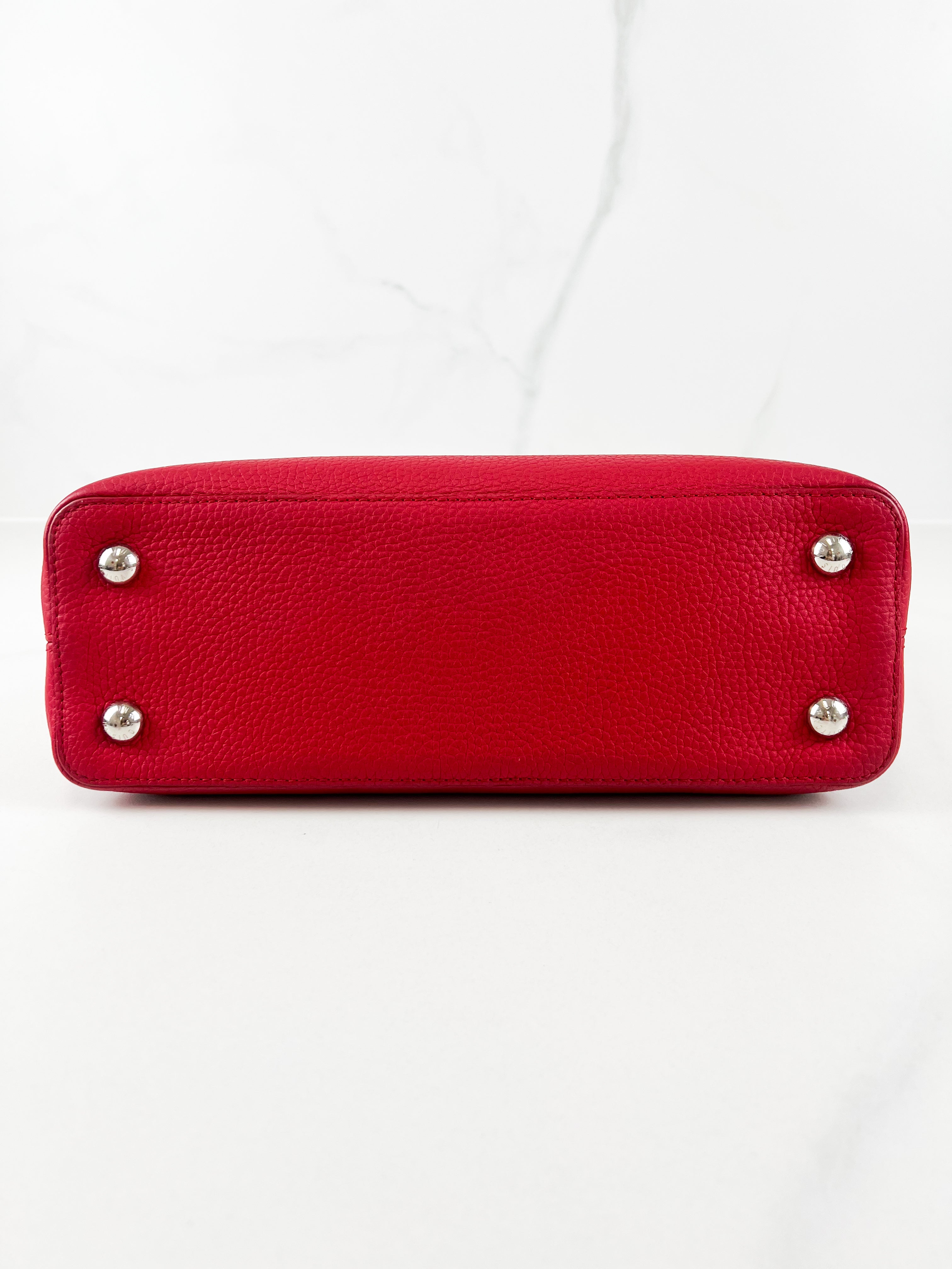 Louis Vuitton Red Capucines PM