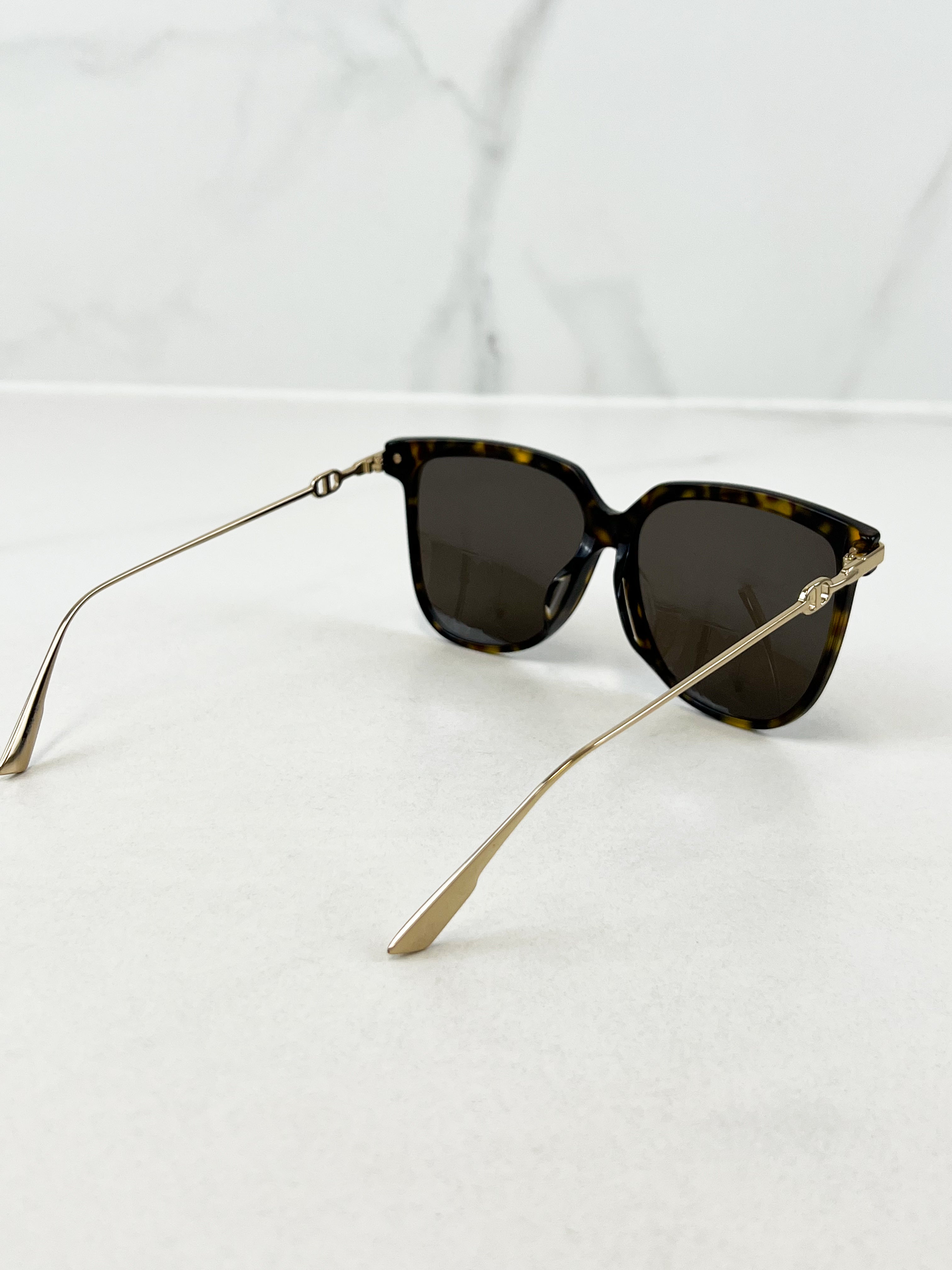 Christian Dior Logo Sonnenbrille Braun Sunglasses