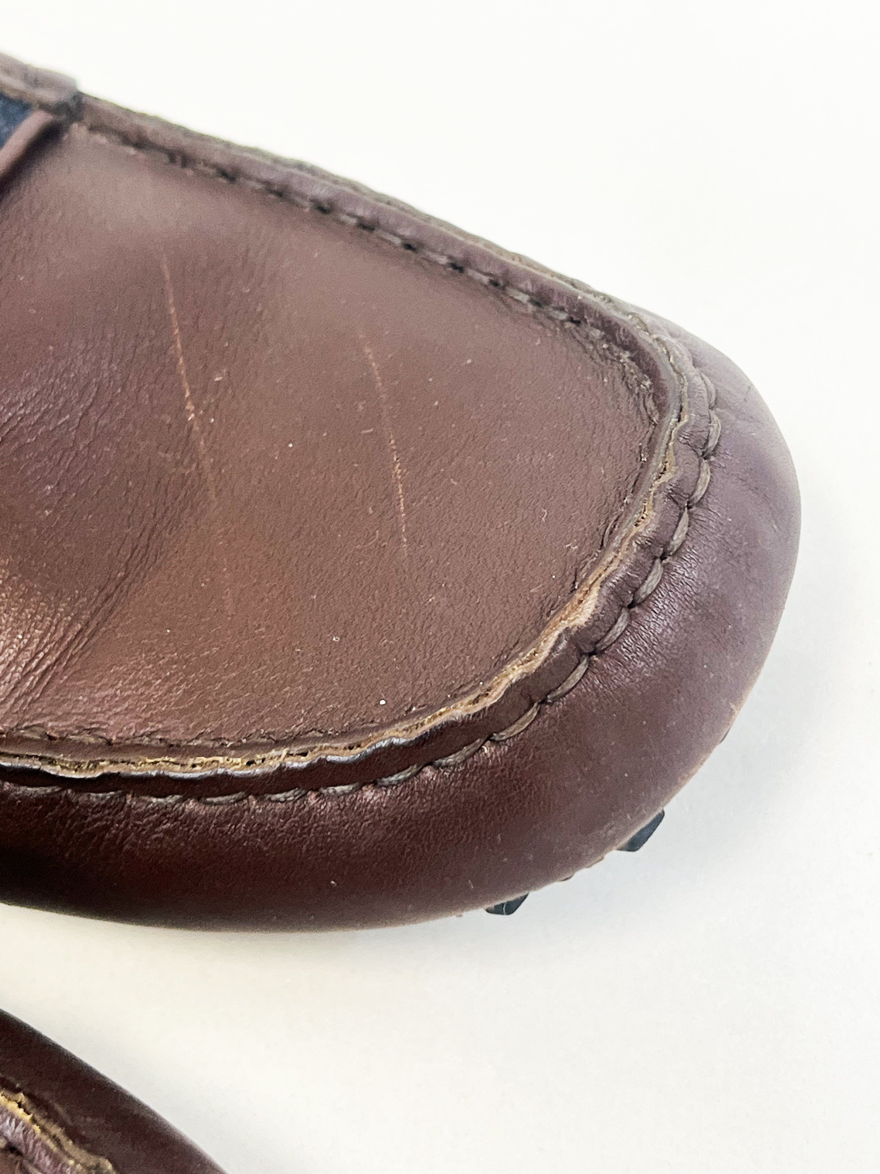 Gucci Burgundy Leather Horsebit Loafer Size 9.5