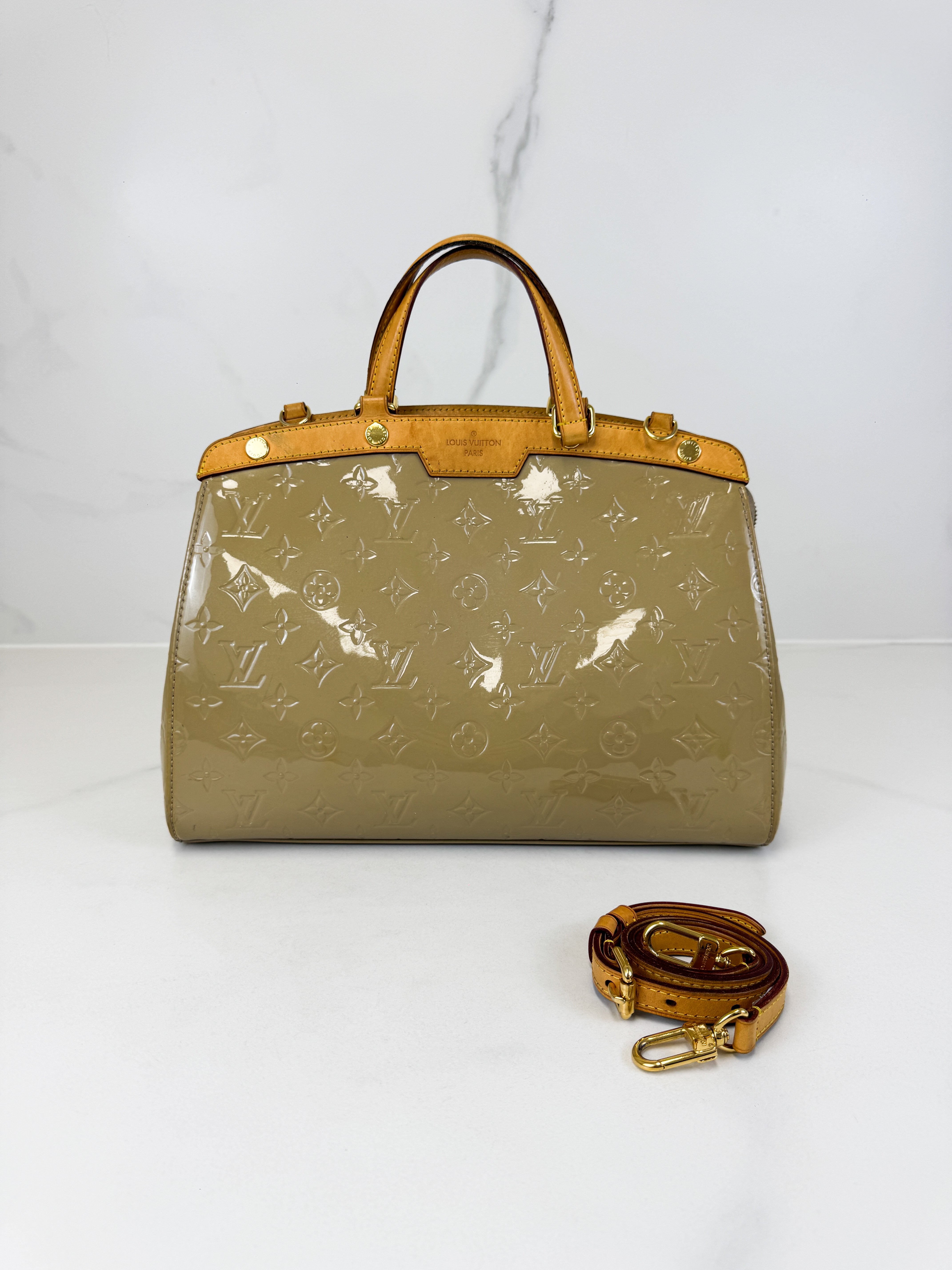 Louis Vuitton Patent Vernis Monogram Brea Bag