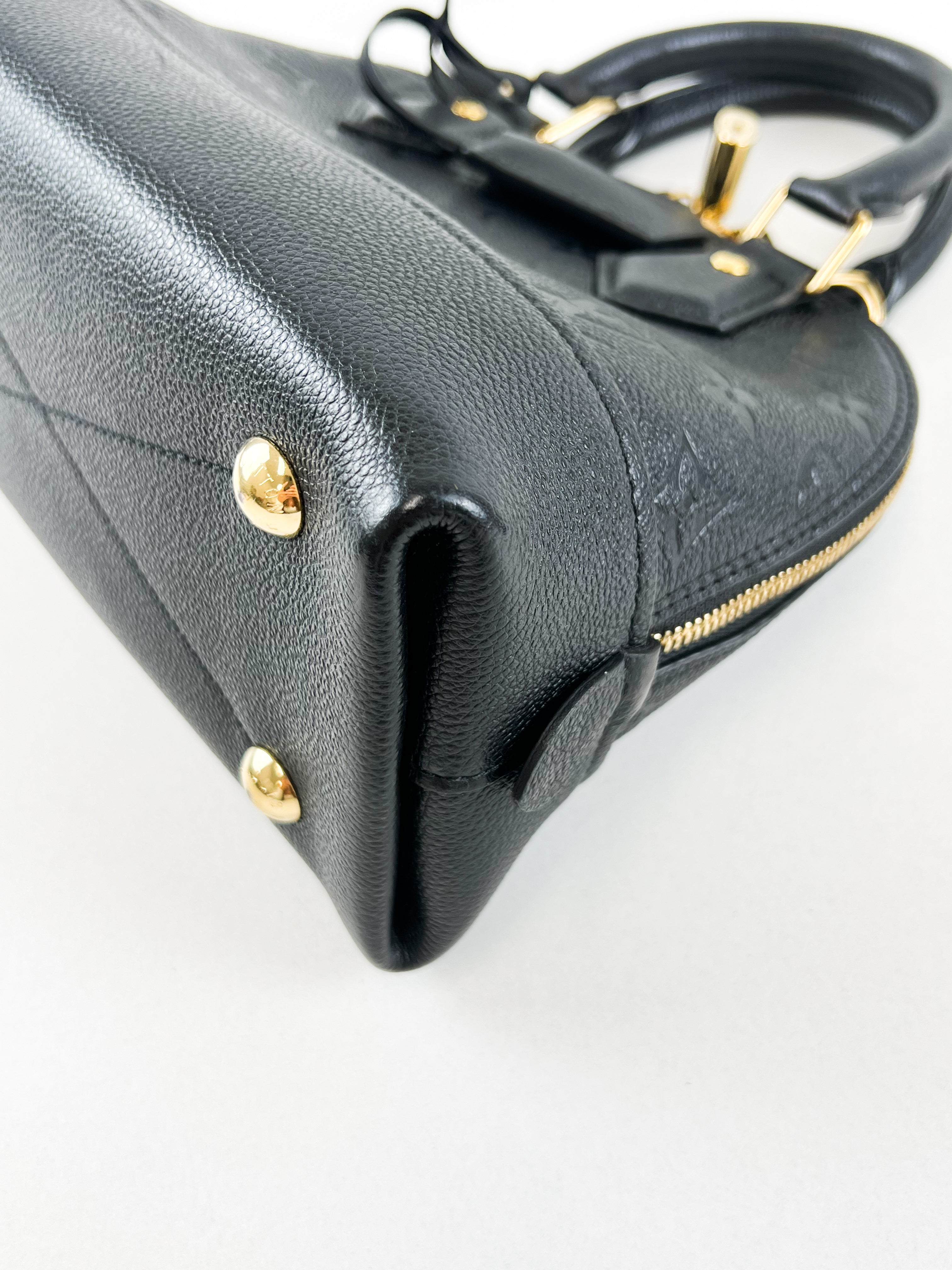 Louis Vuitton Black Alma BB Empreinte Leather