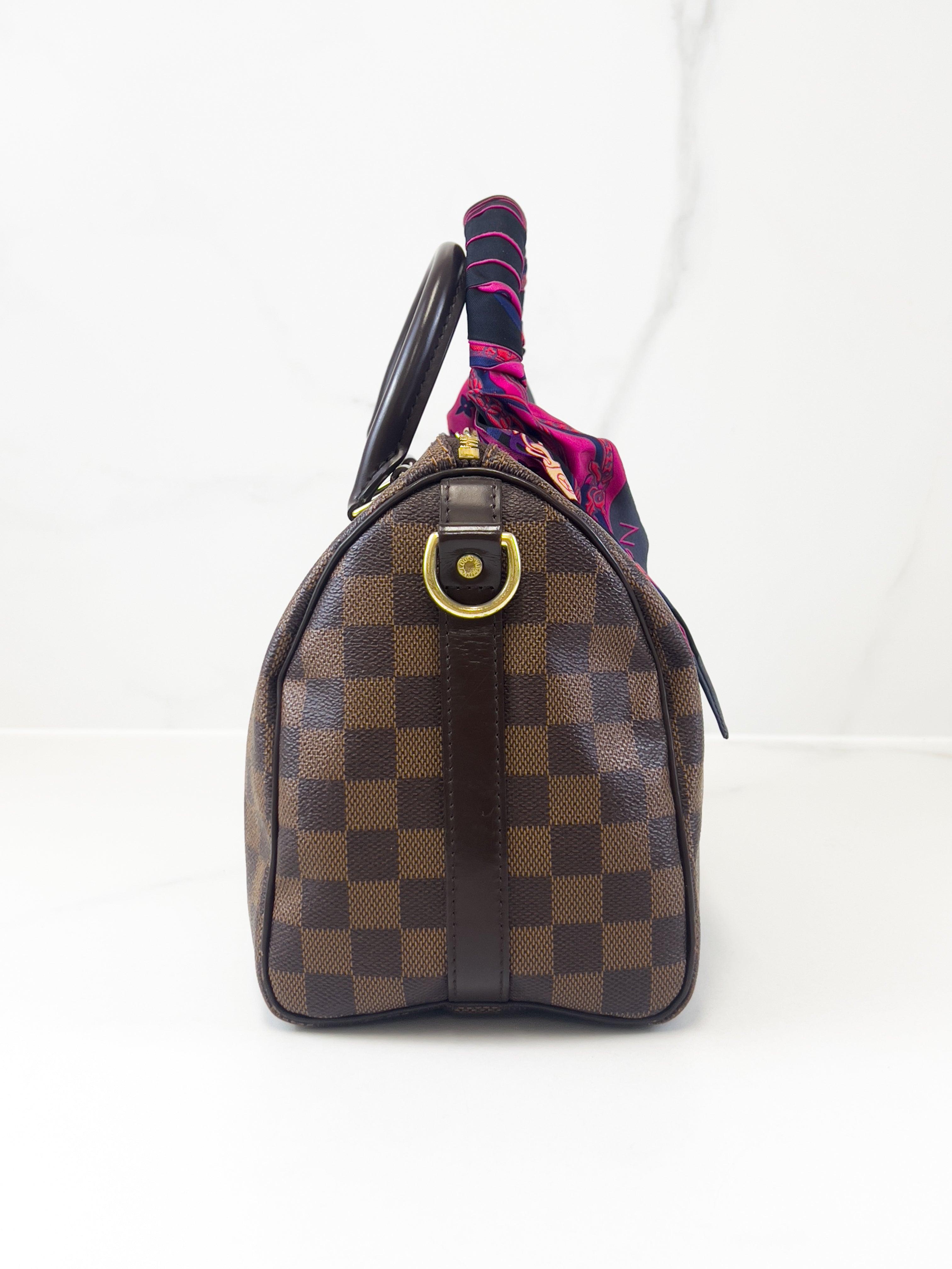 Louis Vuitton Speedy 25 Bandoulière Damier Ebene Canvas