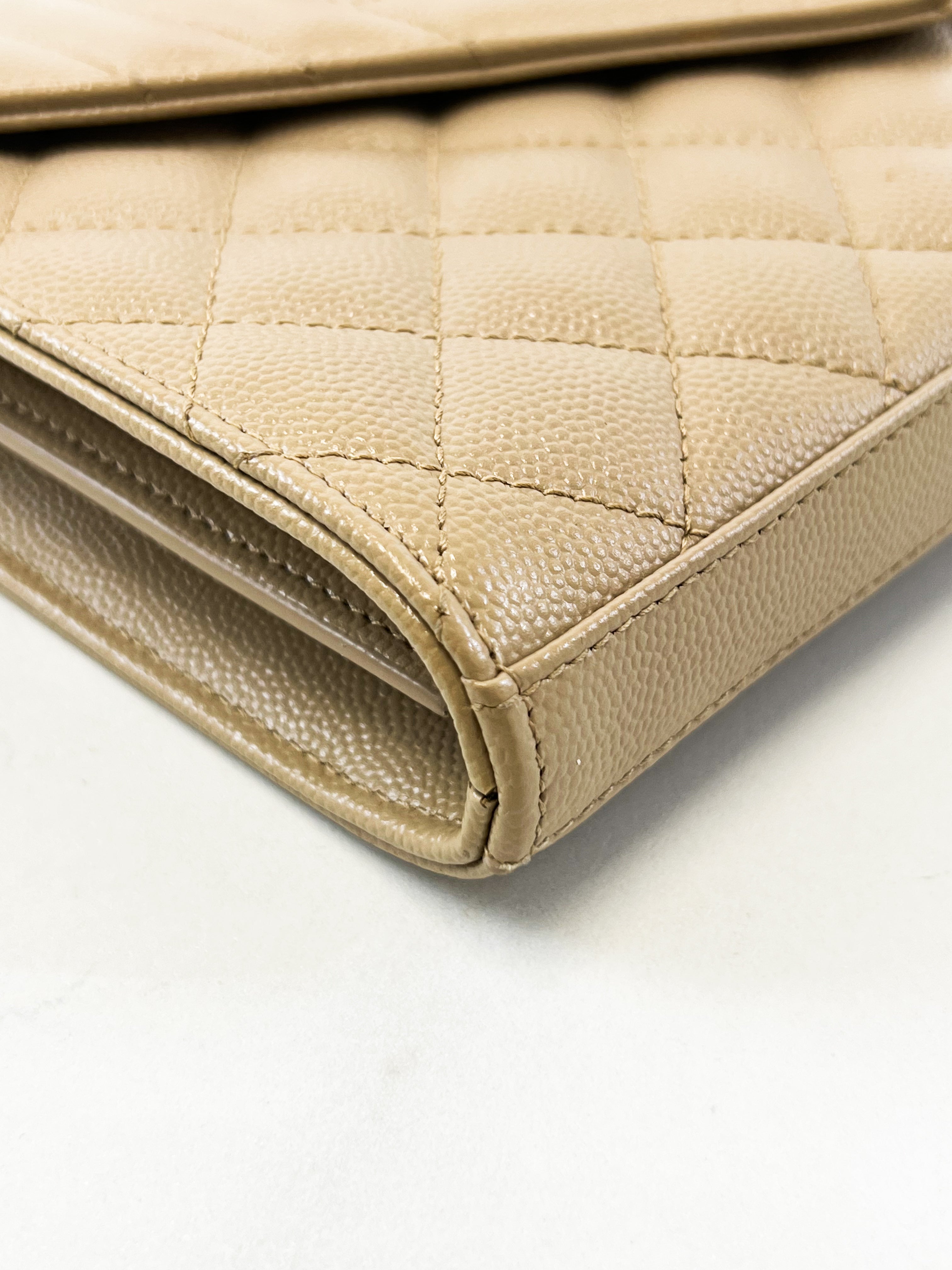 Saint Laurent Nude Envelope Shoulder Bag GHW