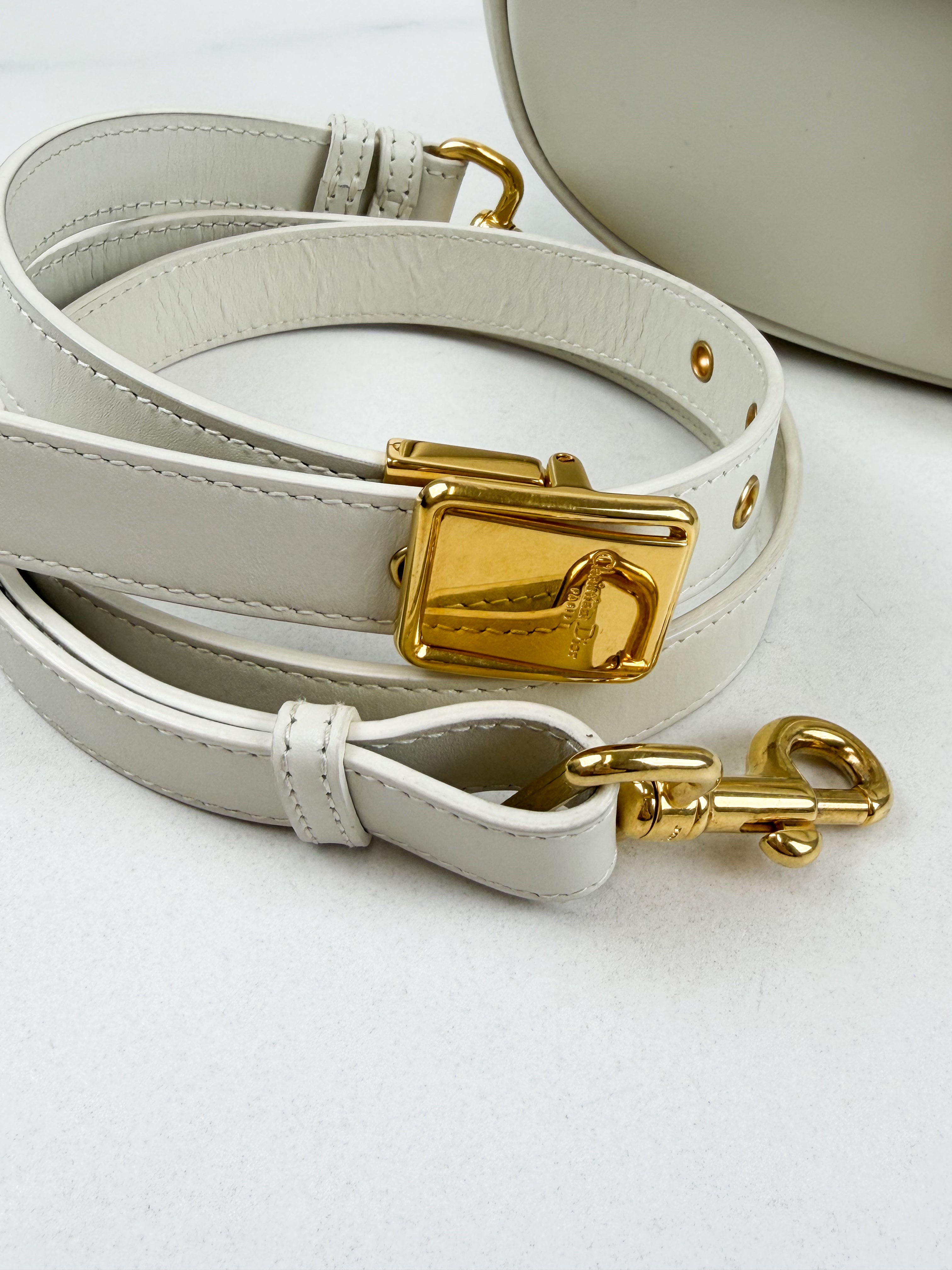 Christian Dior Bobby Medium Shoulder Bag in White