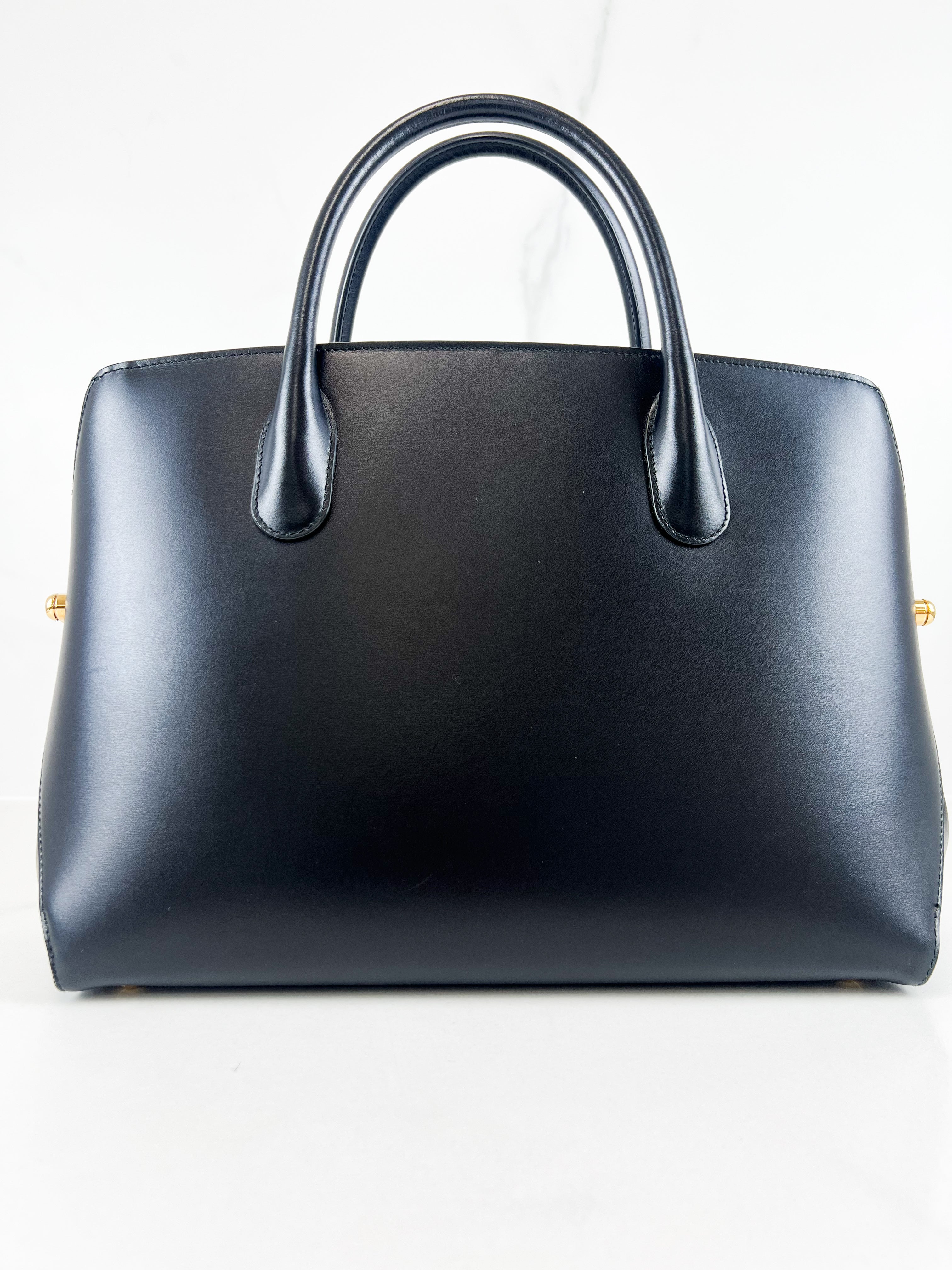 Christian Dior Open Bar Black Leather Tote