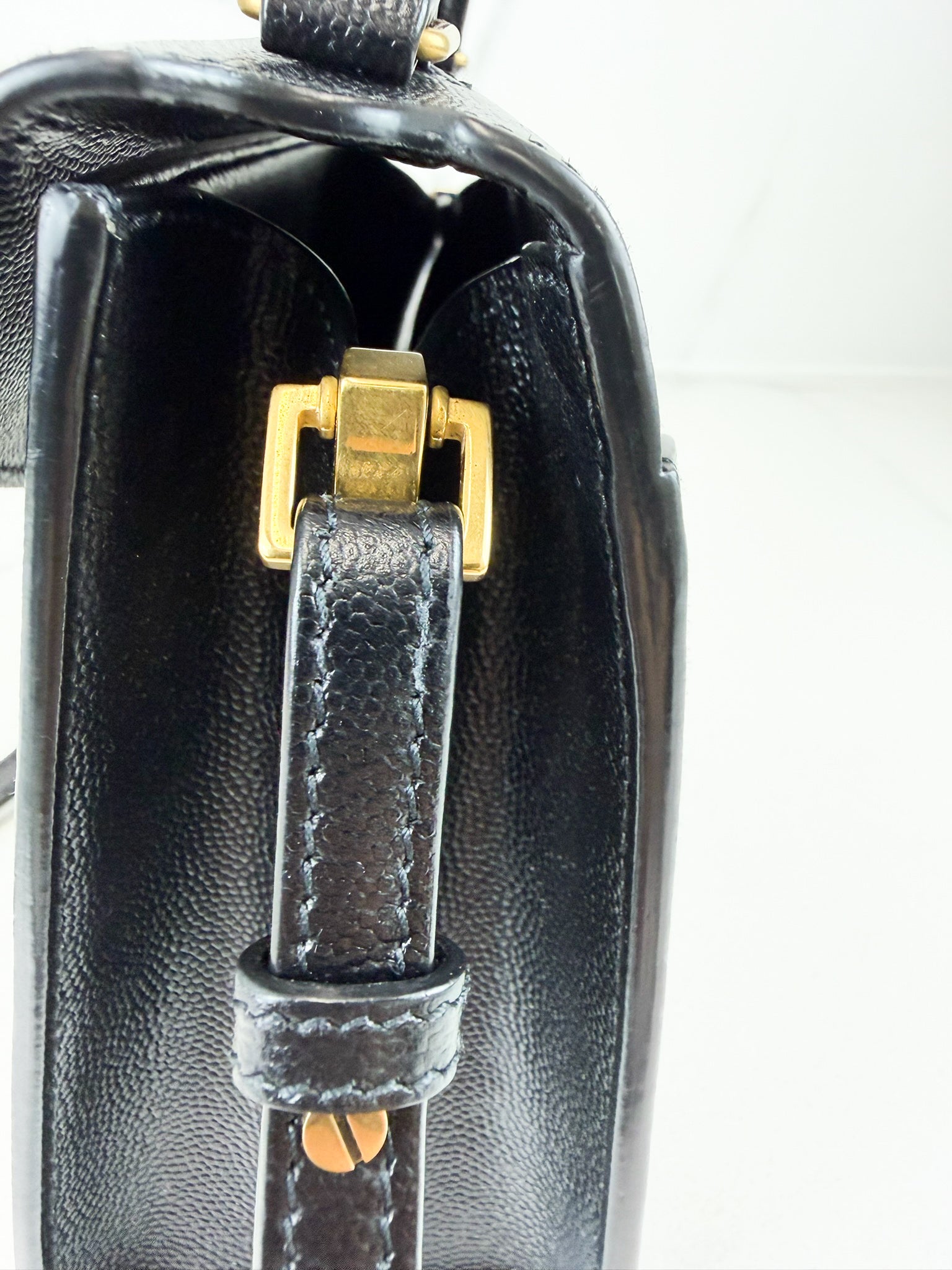 Saint Laurent Cassandra Mini Top Handle GHW