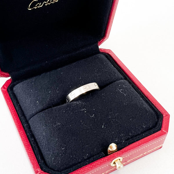 Cartier Love Ring in White Gold Size 53