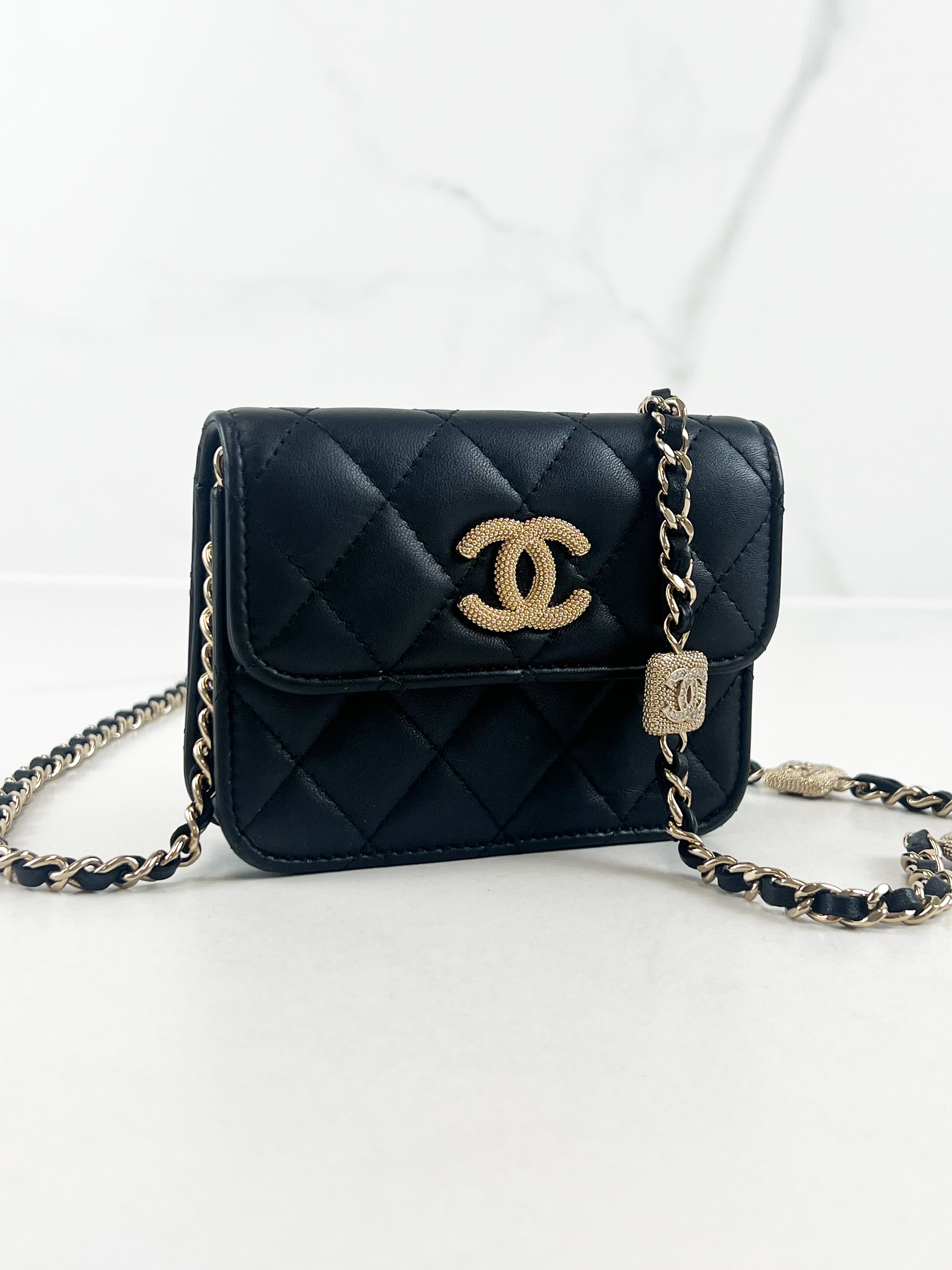 Chanel 19 Flap Coin Purse with Chain