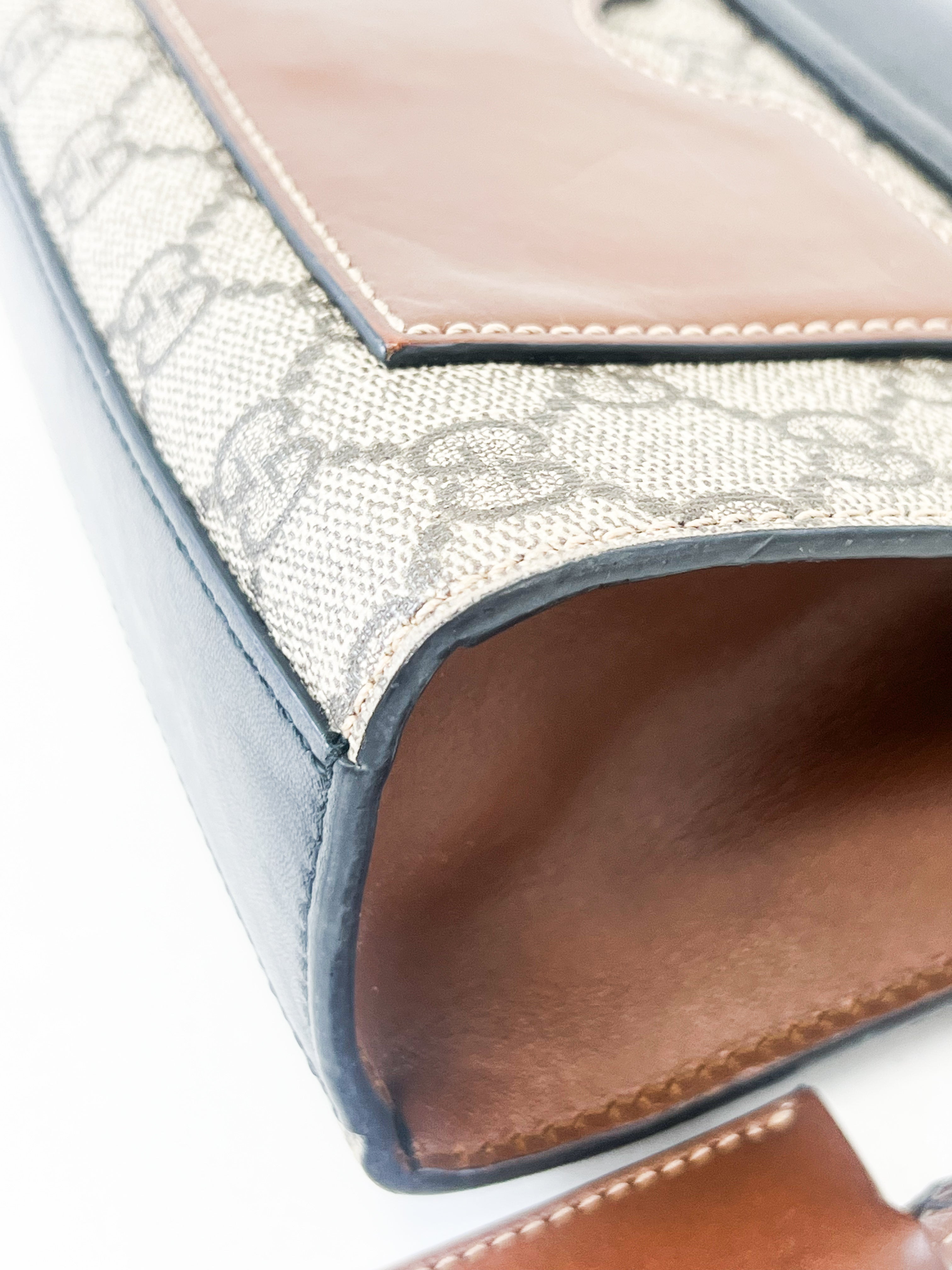 Gucci GG Supreme Small Padlock Shoulder Bag