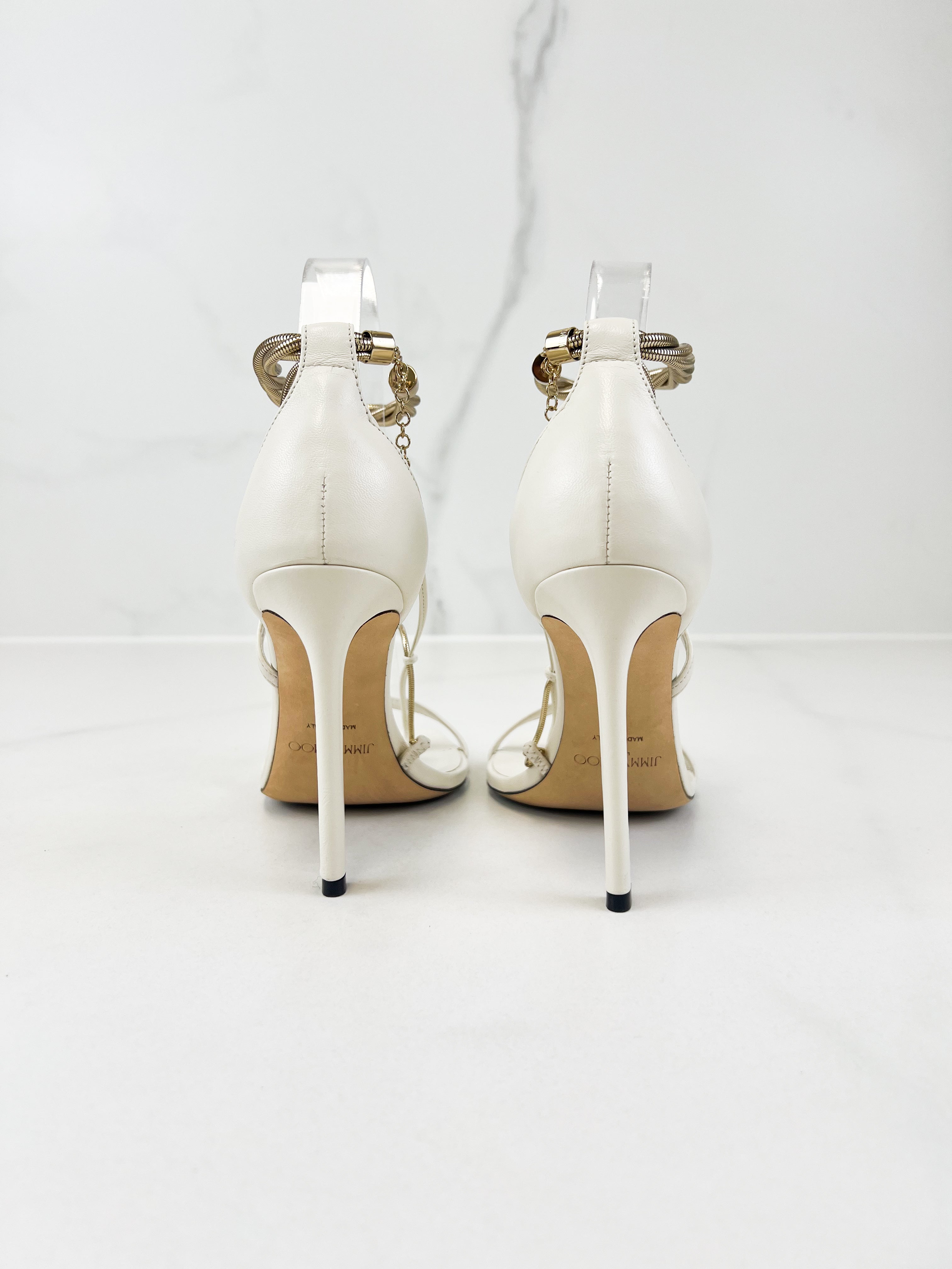 Jimmy Choo Chain 100 Sandals Size 36