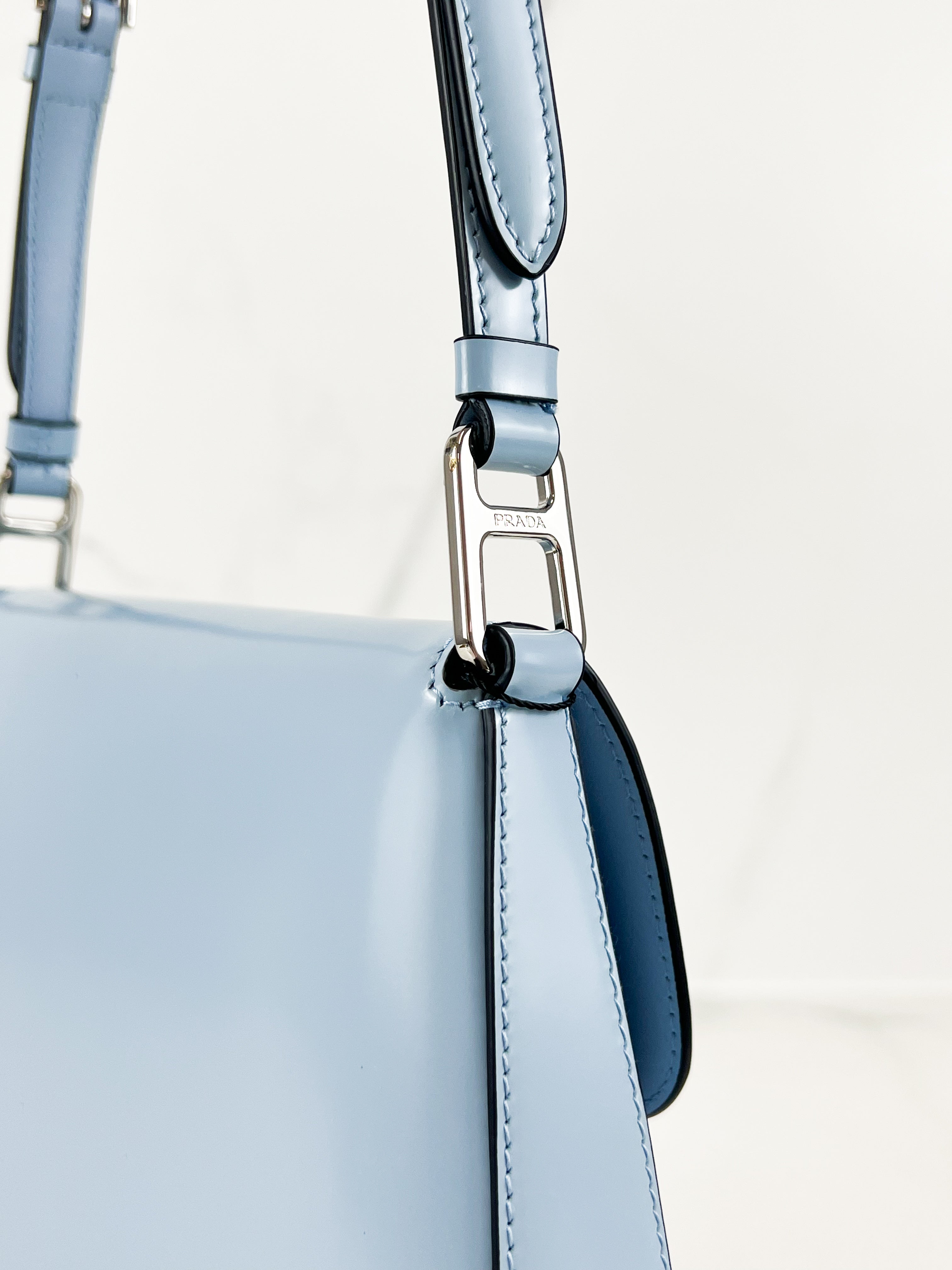 Prada Blue Small Cleo Shoulder Bag