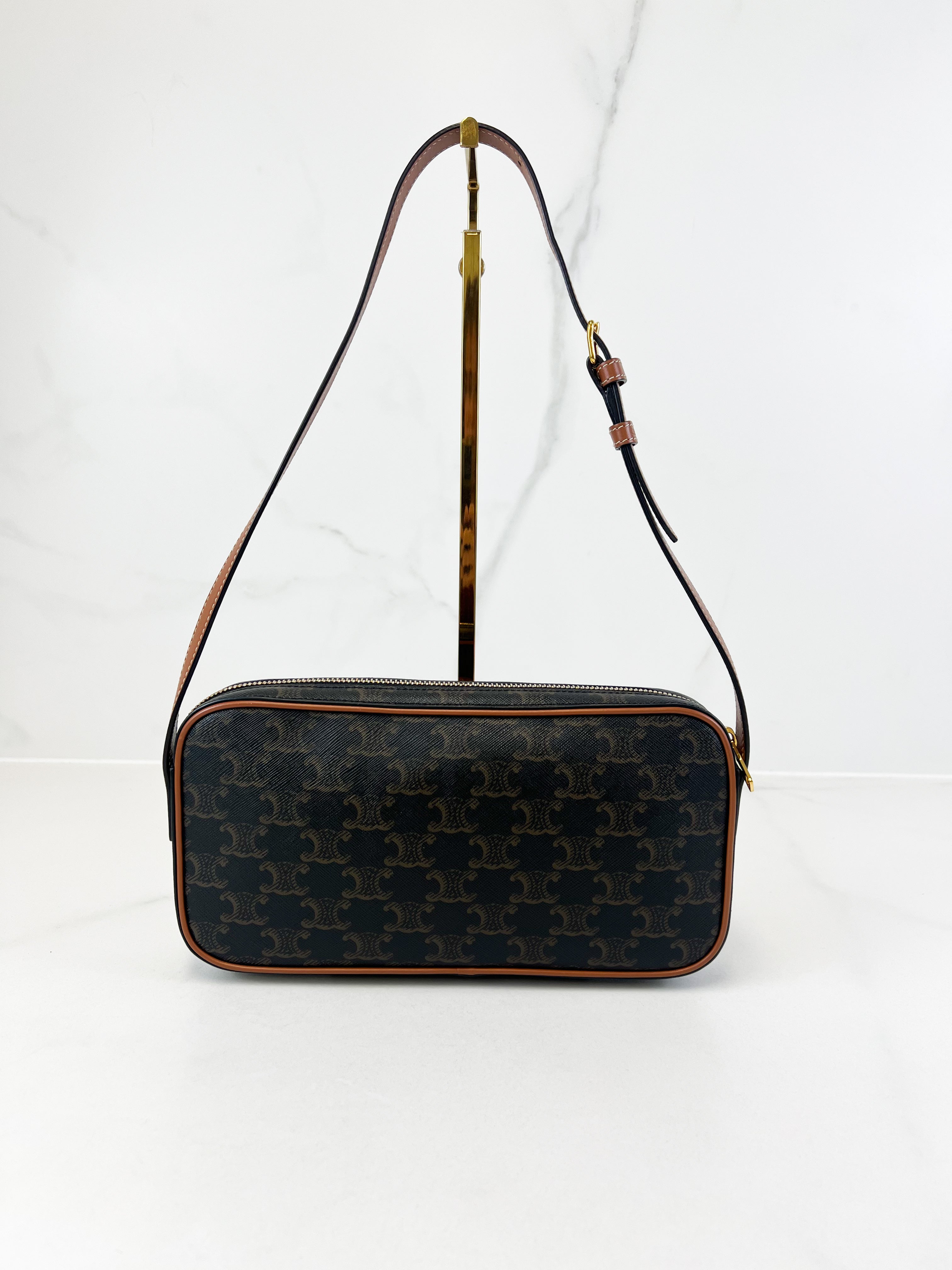 Celine Triomphe Canvas Mini Camera Shoulder Bag