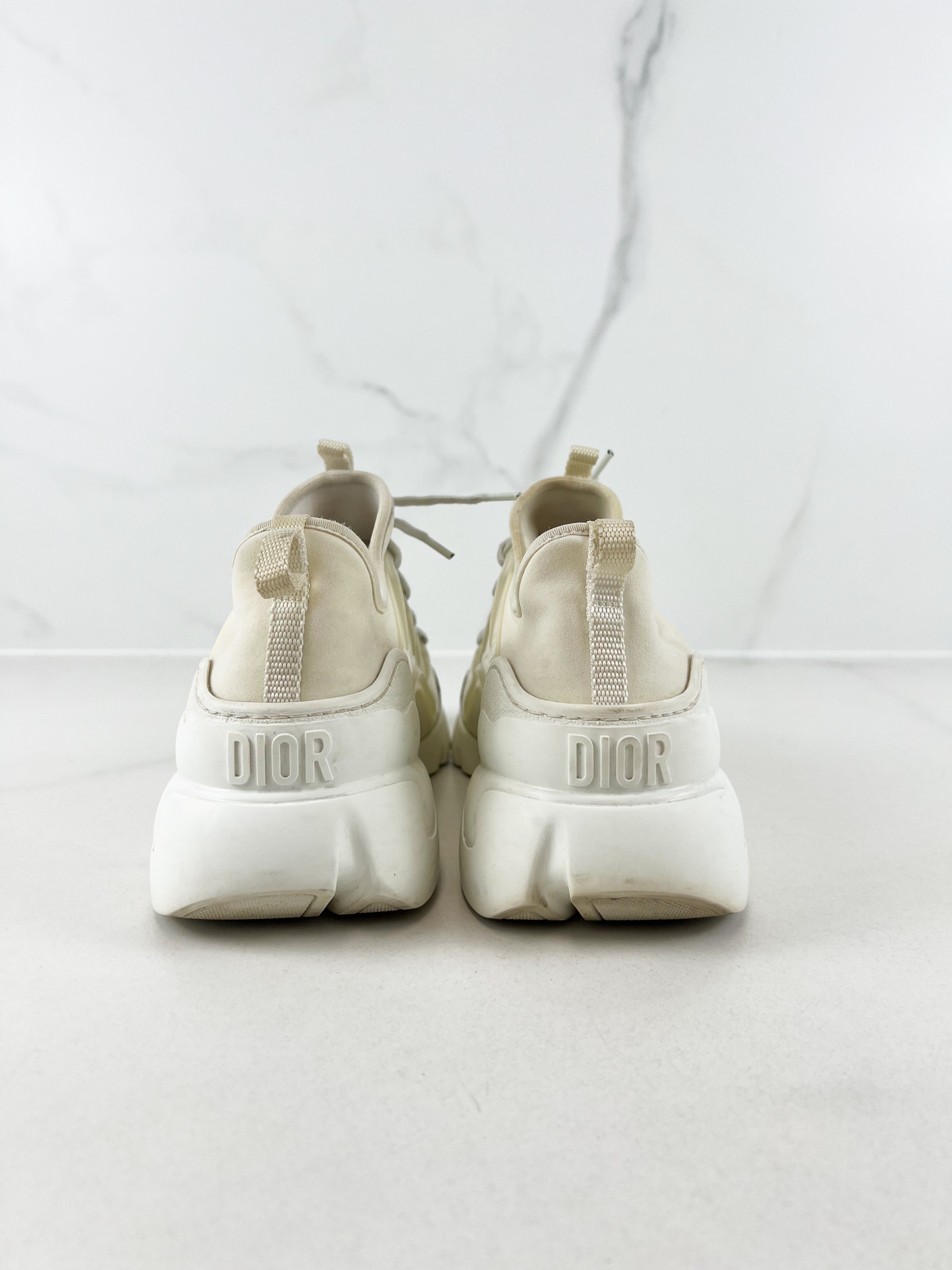 Christian Dior D-Connect White Sneakers Size 39