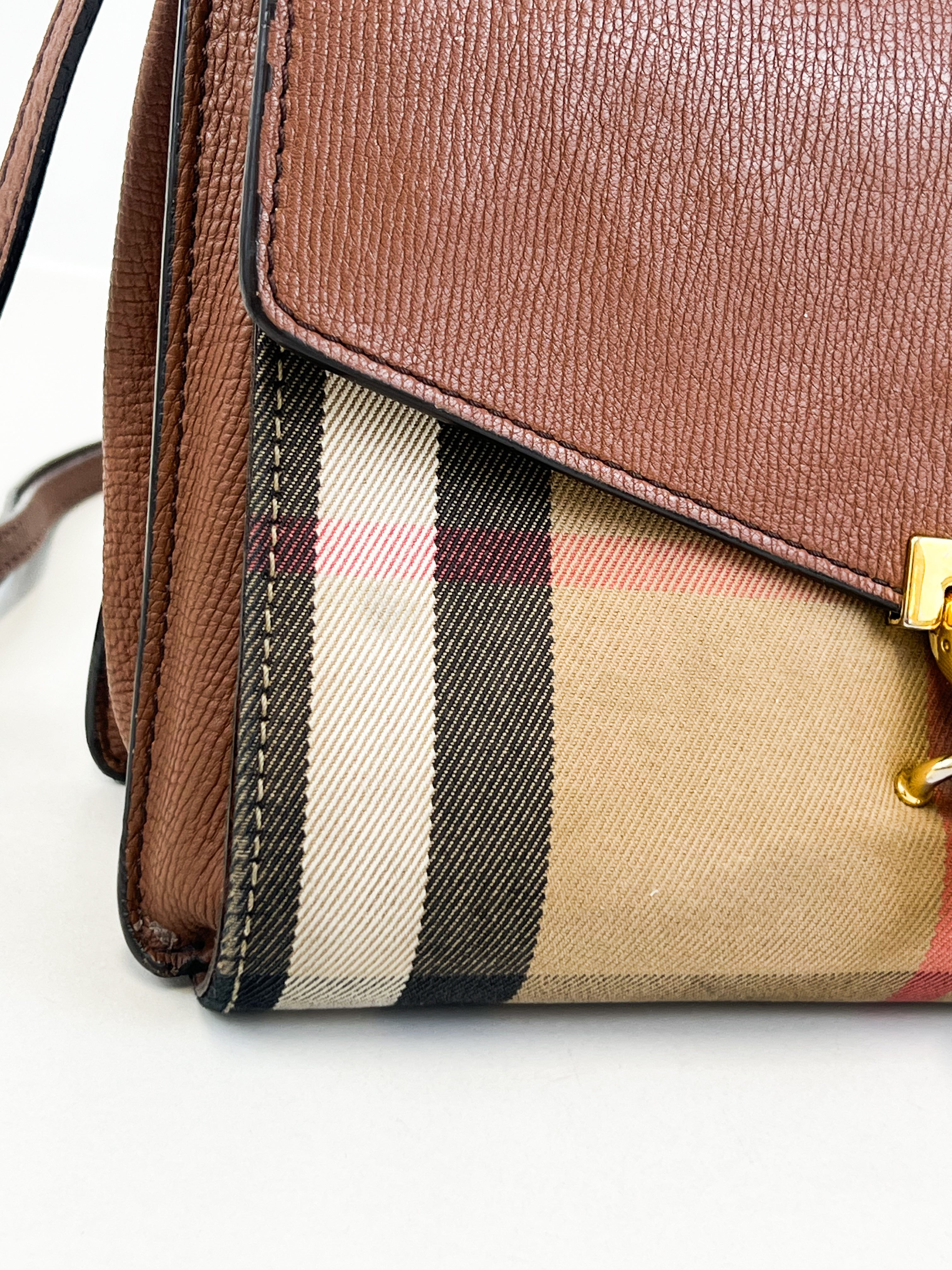 Burberry Macken Small Check Crossbody Bag
