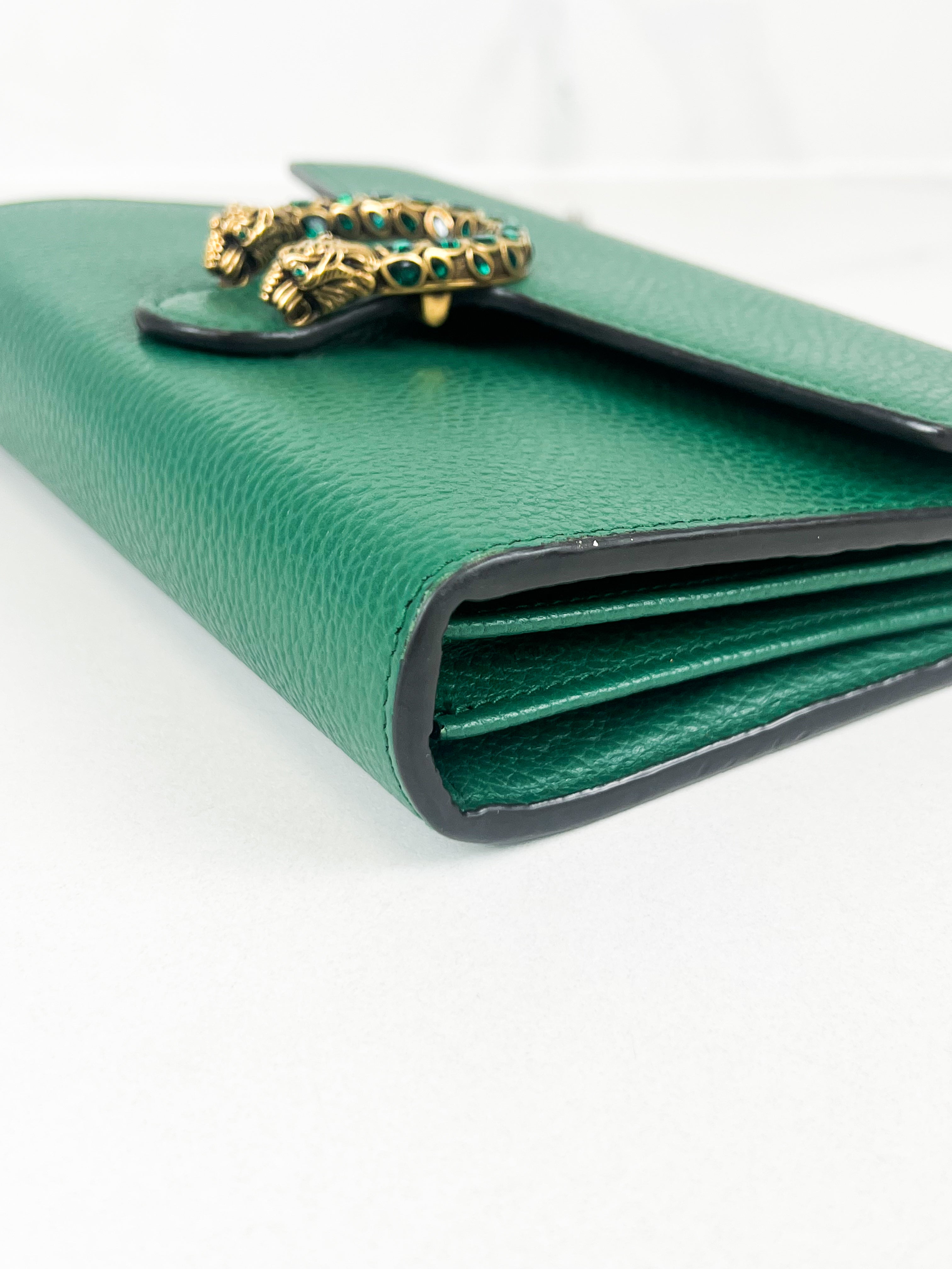 Gucci Green Dionysus Chain Wallet