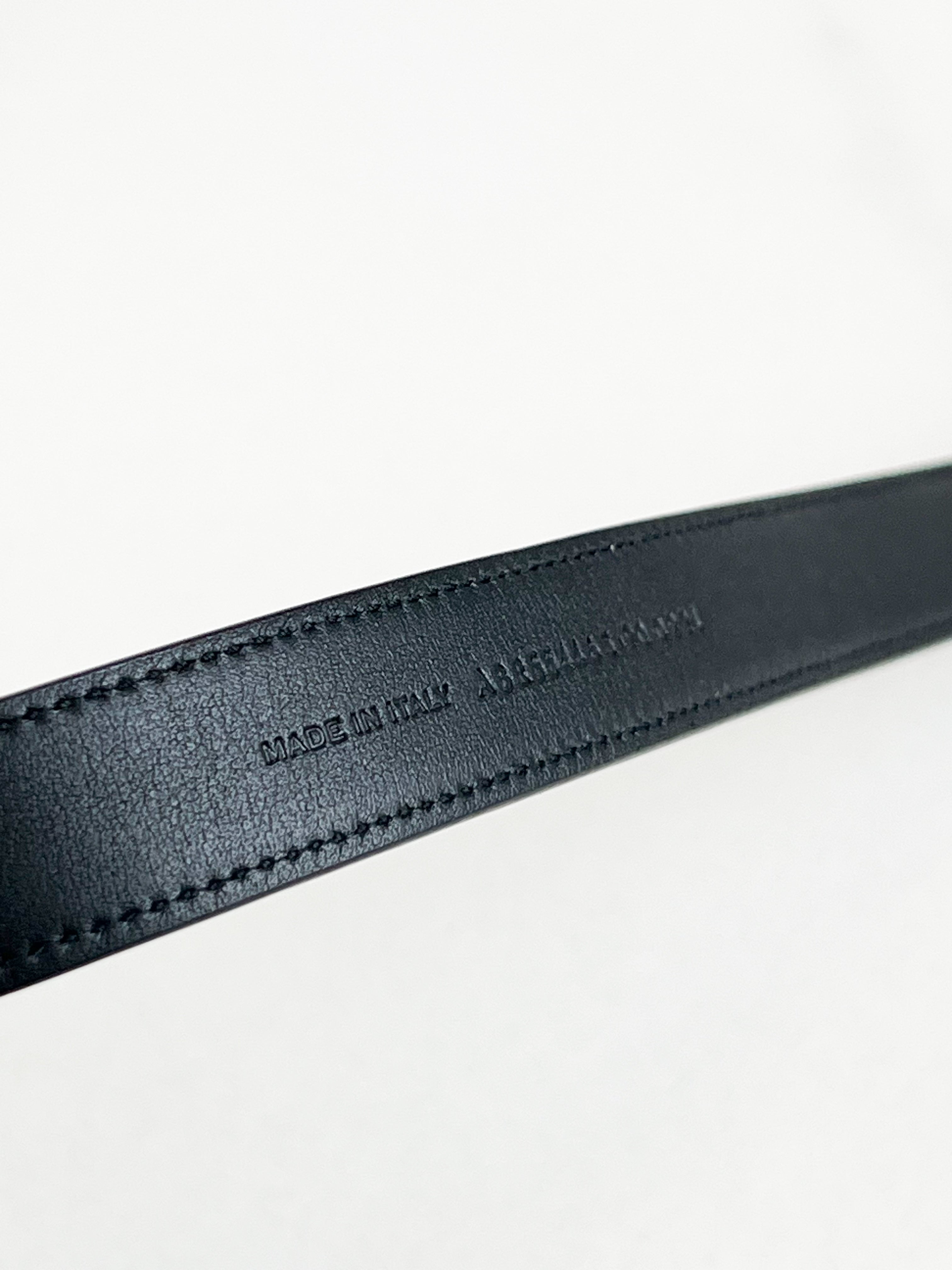 Saint Laurent Cassandre Black Belt Size 90