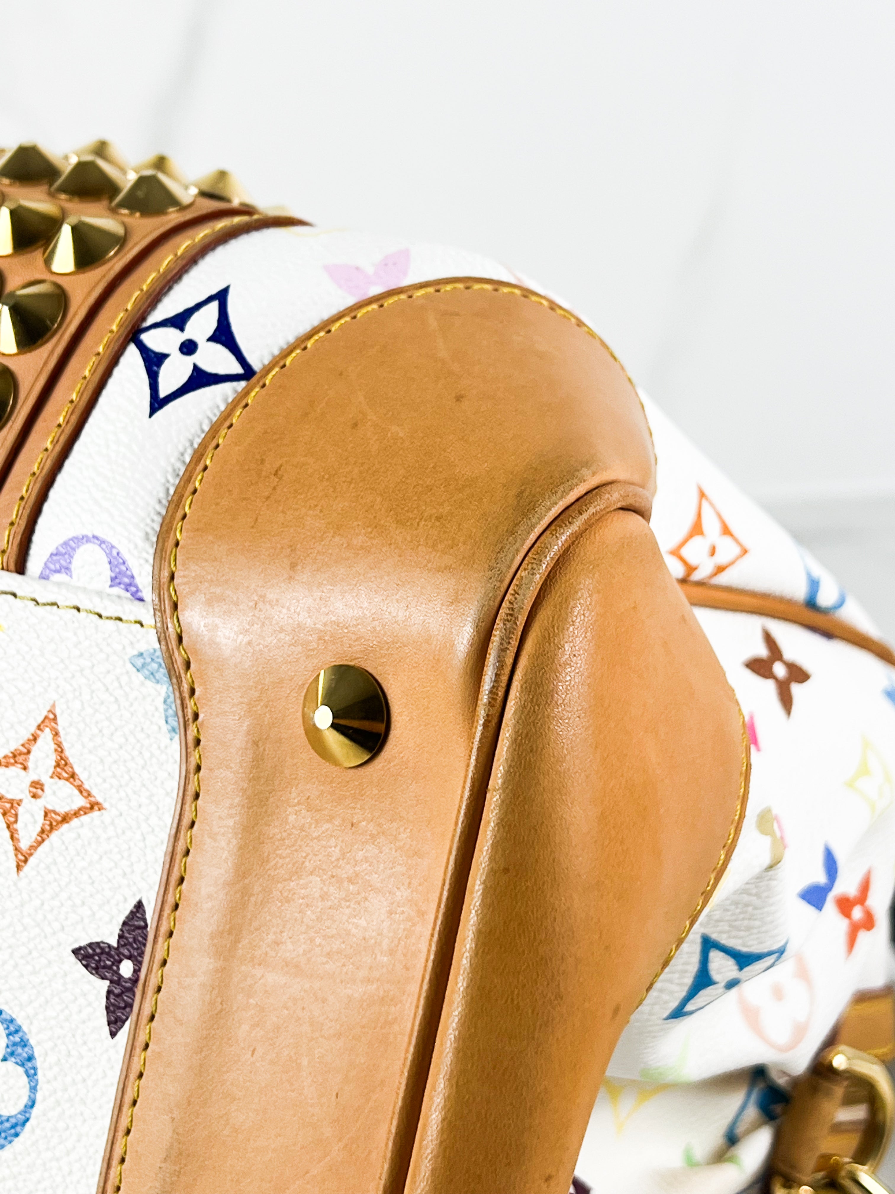 Louis Vuitton White Monogram Multicolour Courtney Bag