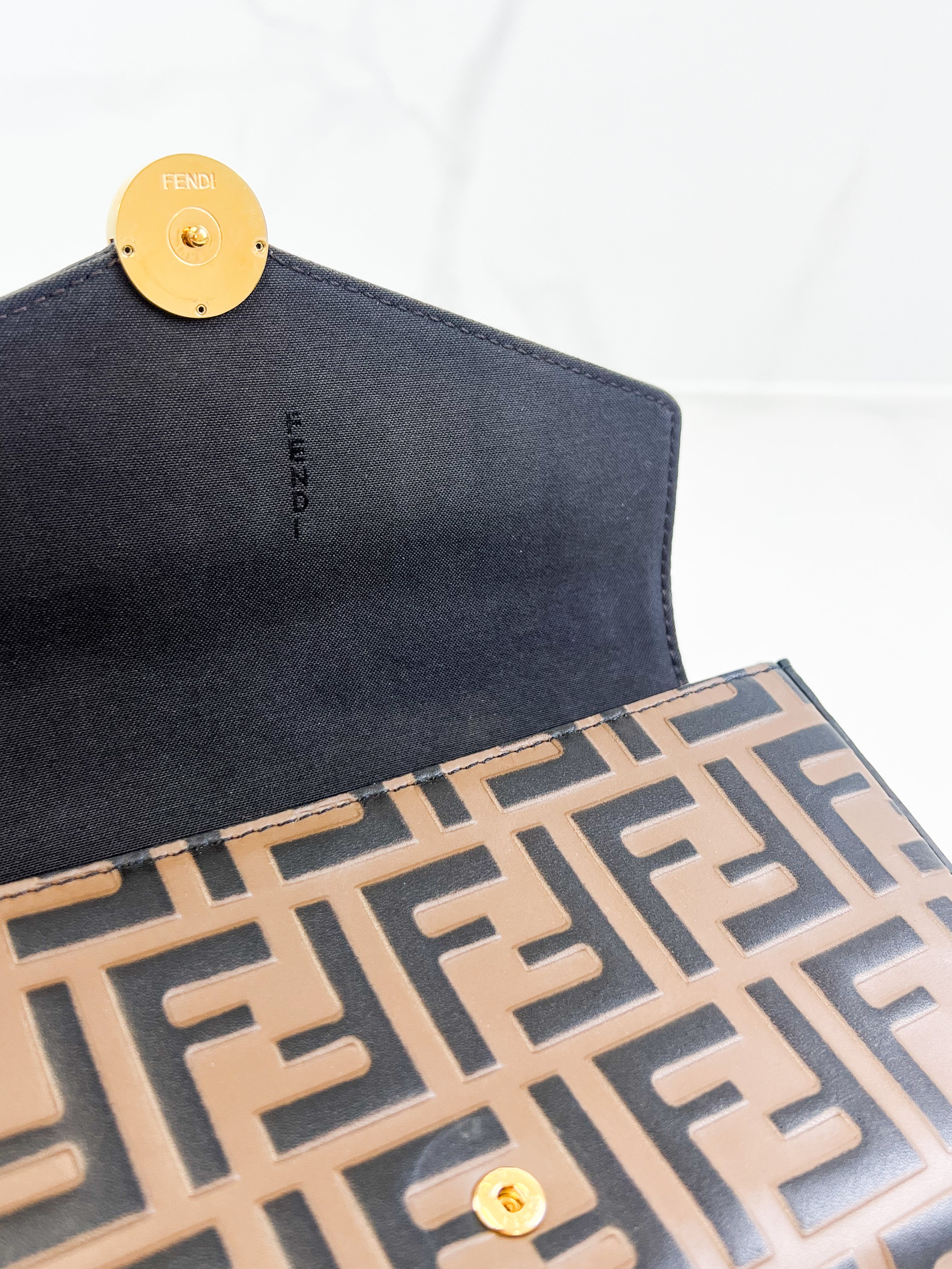 Fendi F Wallet on Chain with Pouch