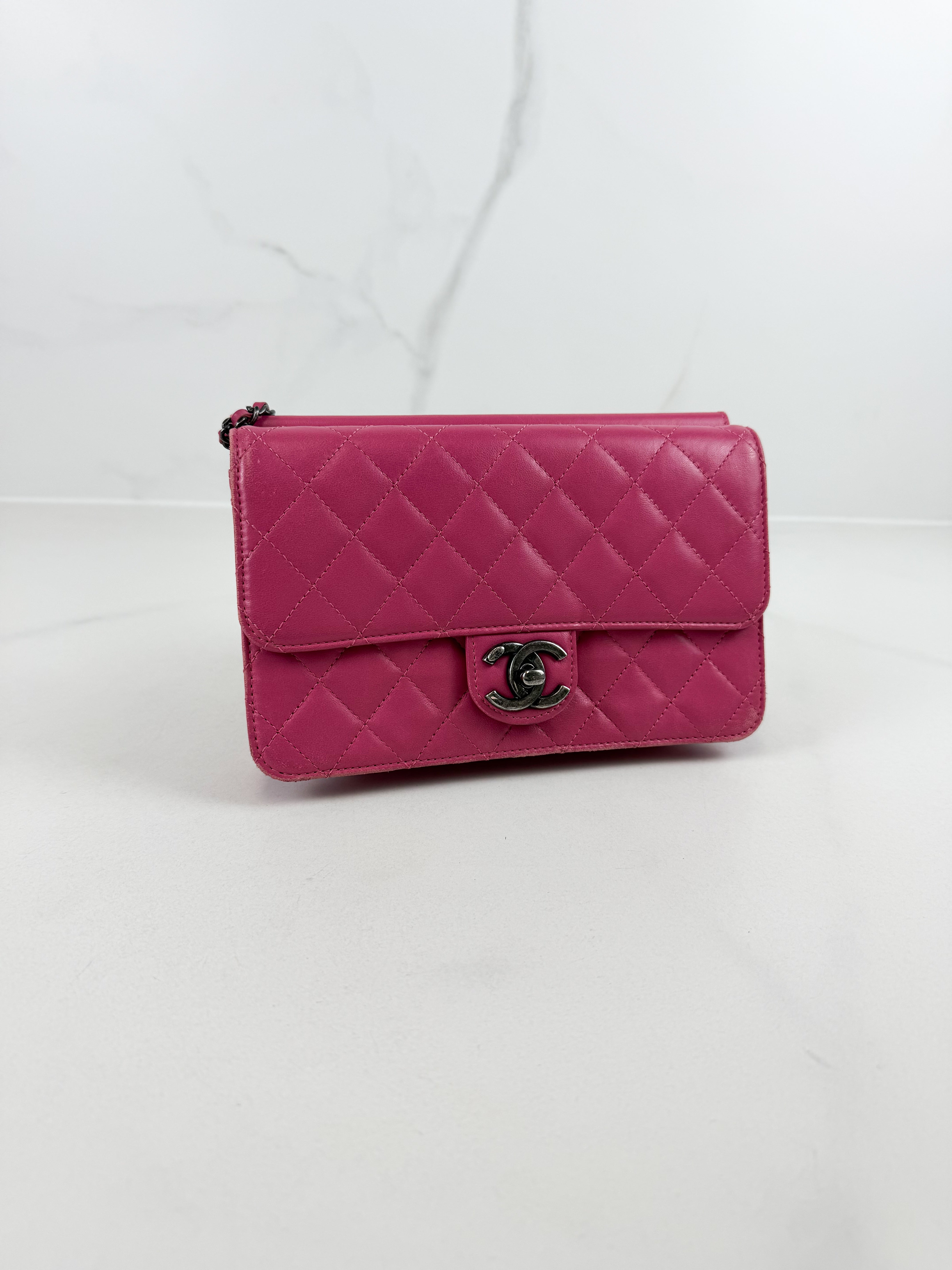 Chanel Crossing Times Flap Bag Pink