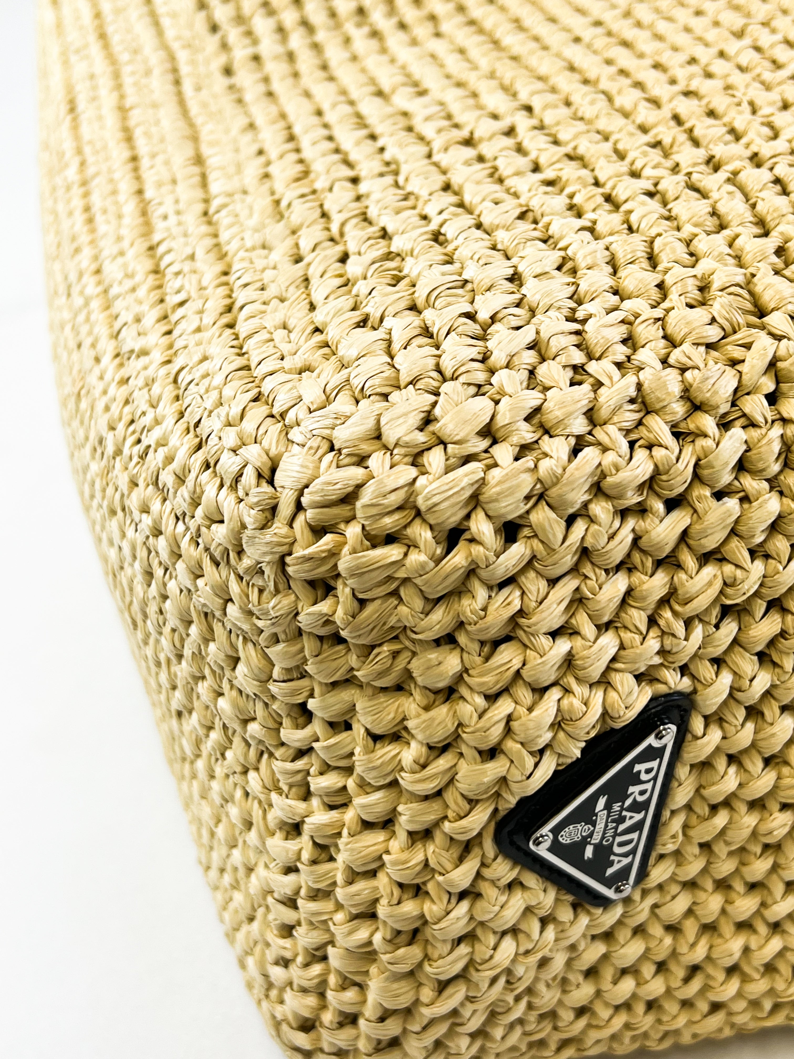 Prada Raffia Medium Tote