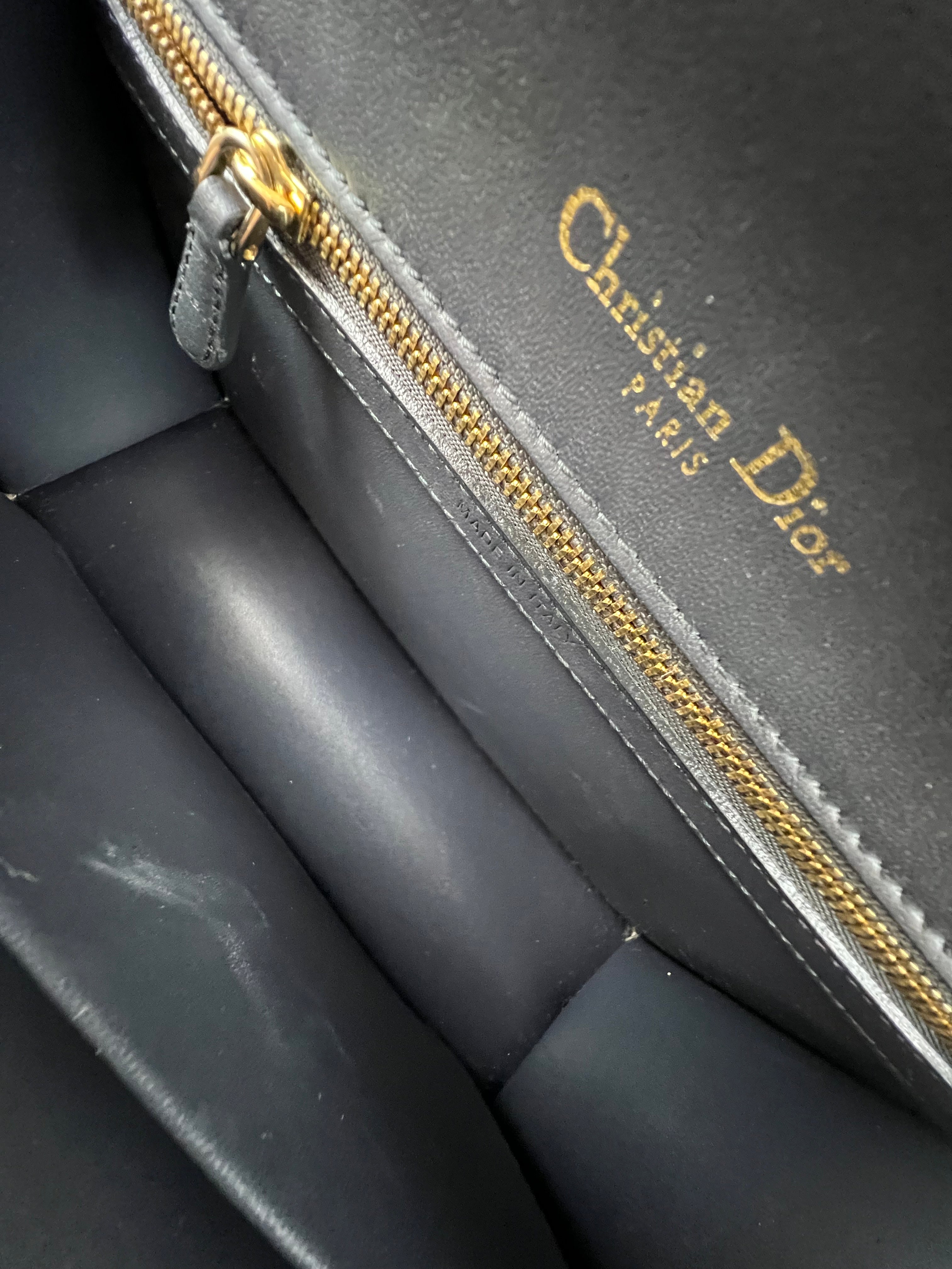 Christian Dior Medium Gold Diorama Shoulder Bag