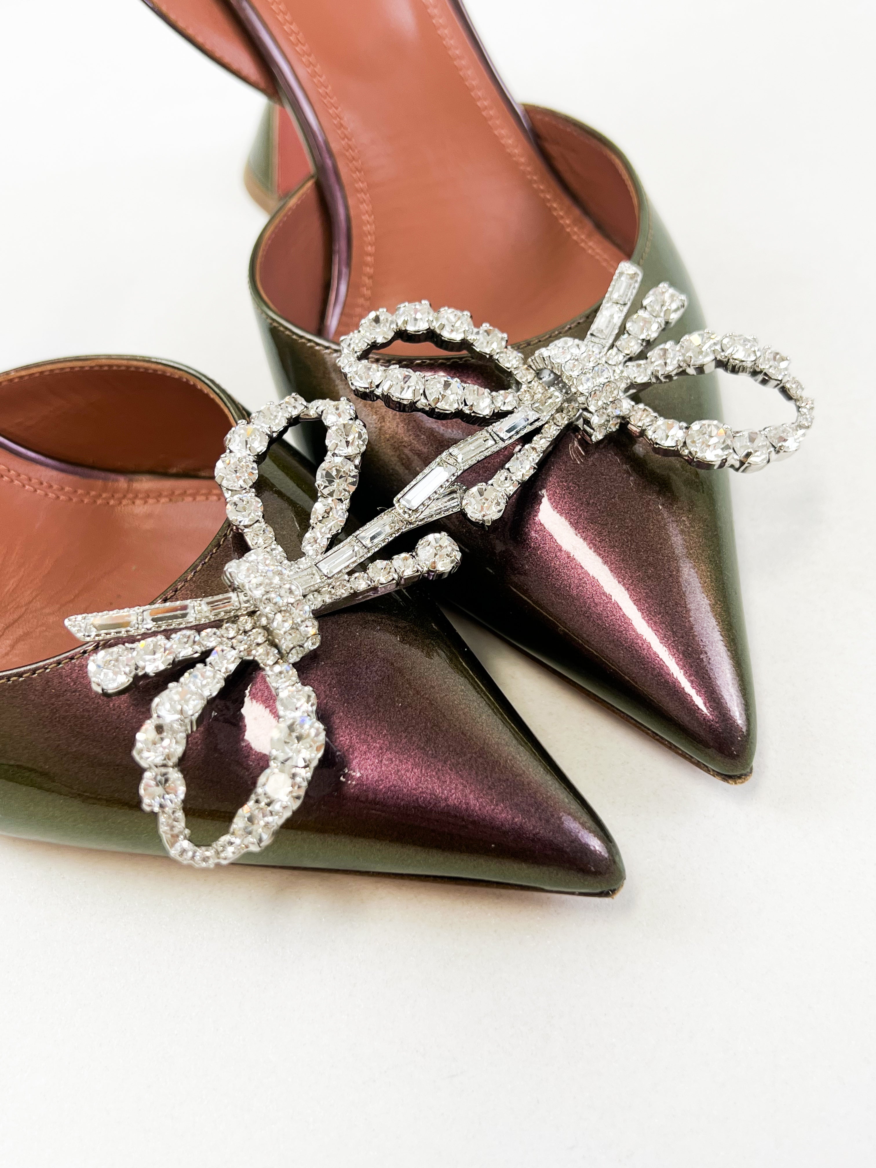 Amina Muaddi Rosie Sling 95mm Pump Size 38