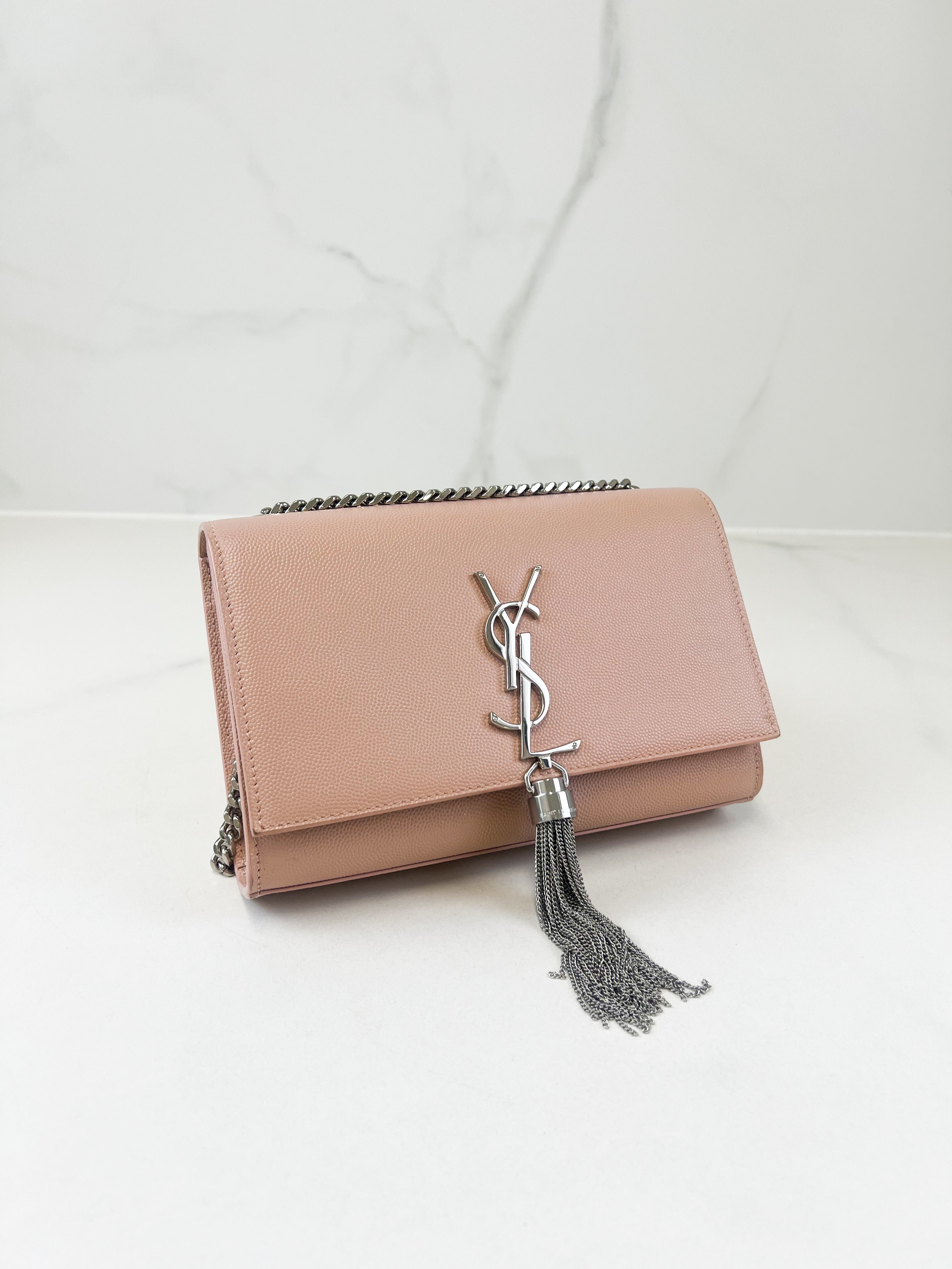 Saint Laurent Kate Tassel Chain Wallet