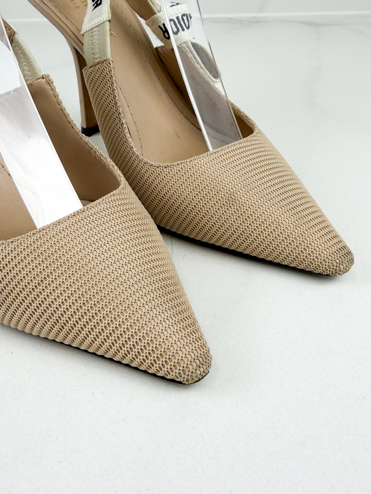 Christian Dior Beige J'adior Slingback Heel Size