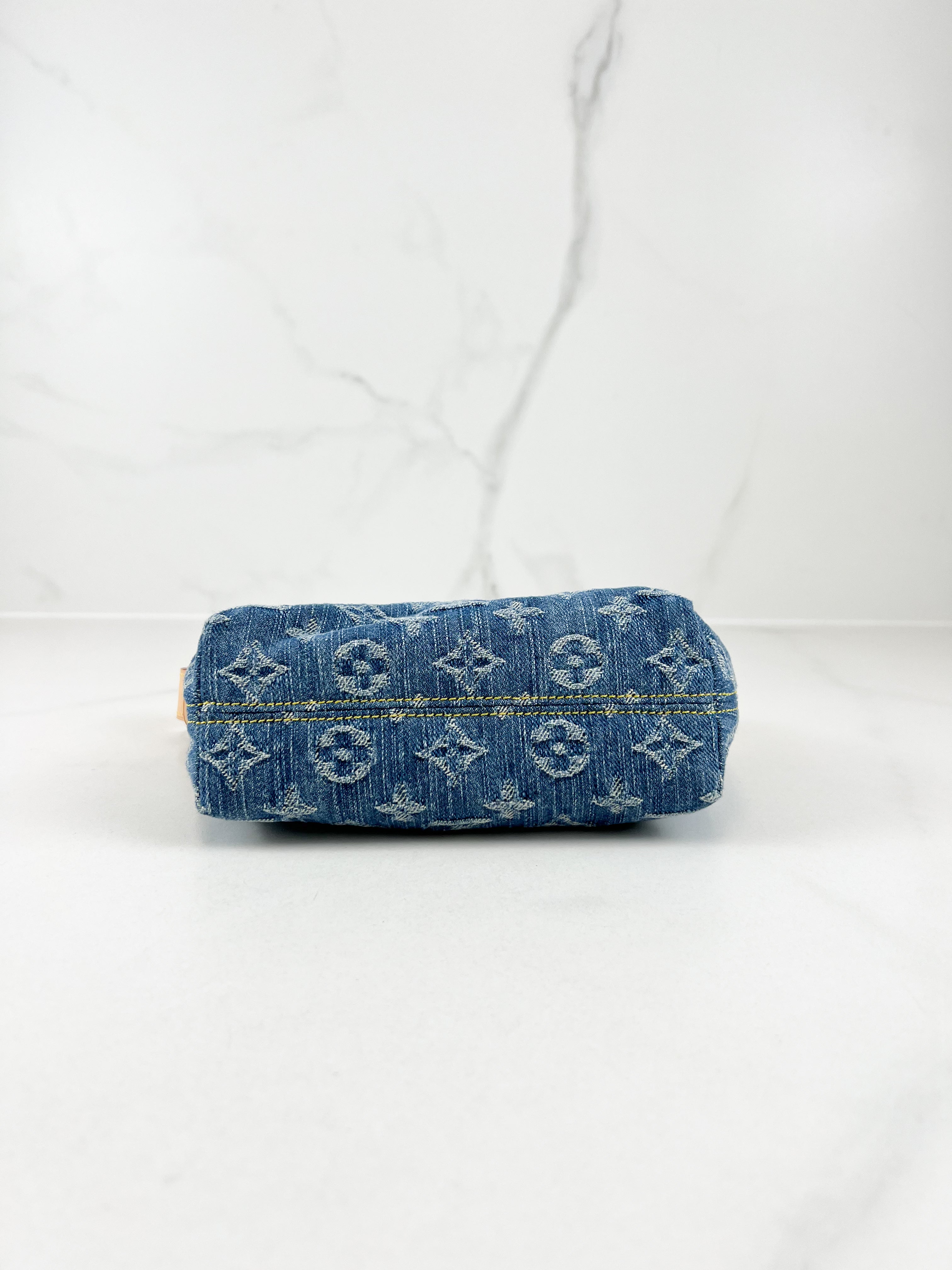 Louis Vuitton Hills Pochette Bag in Denim Monogram Canvas