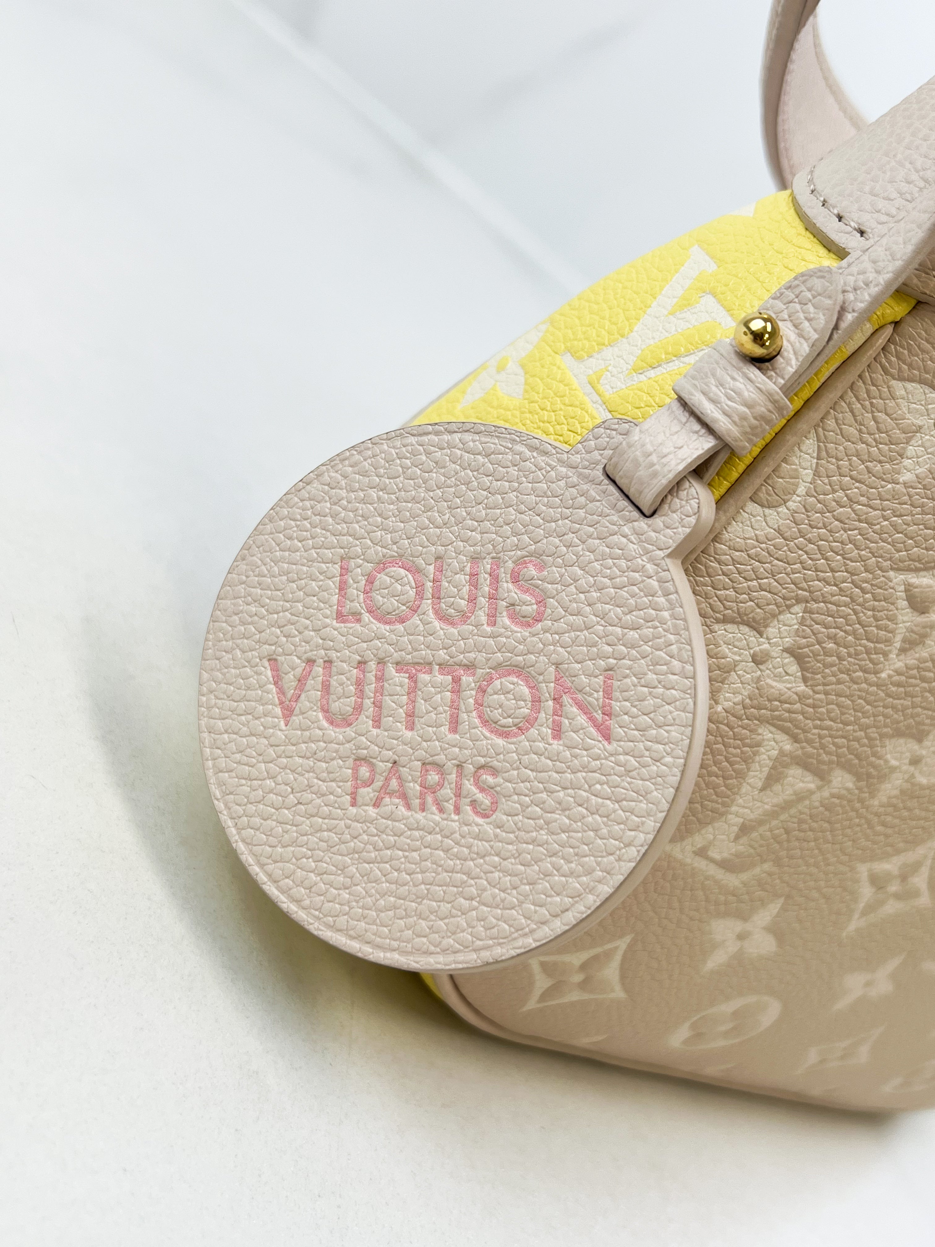 Louis Vuitton Bagatelle Rose Beige in Cowhide Leather with Gold Hardware