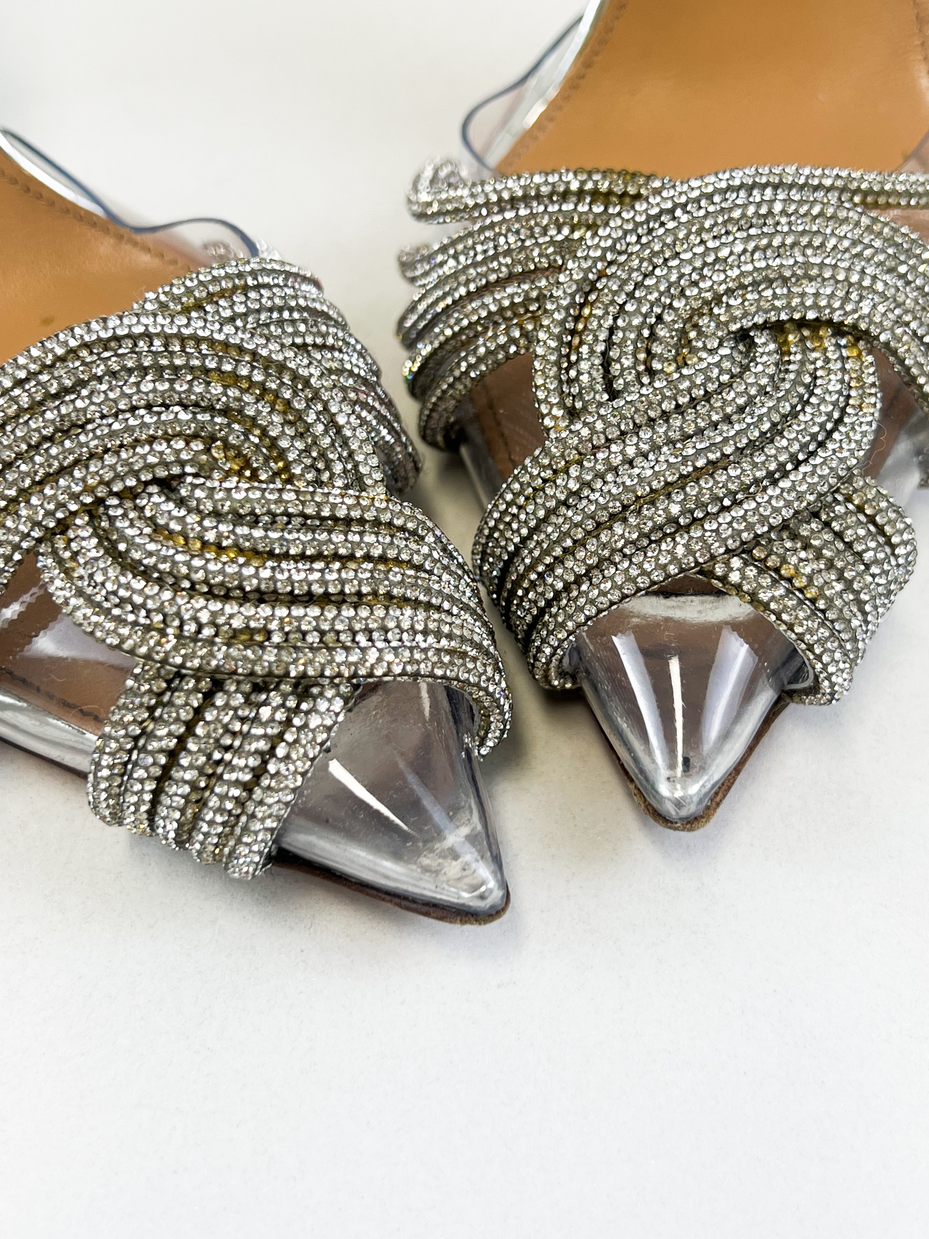Aquazzura Gatsby Sling 105 Size 36.5