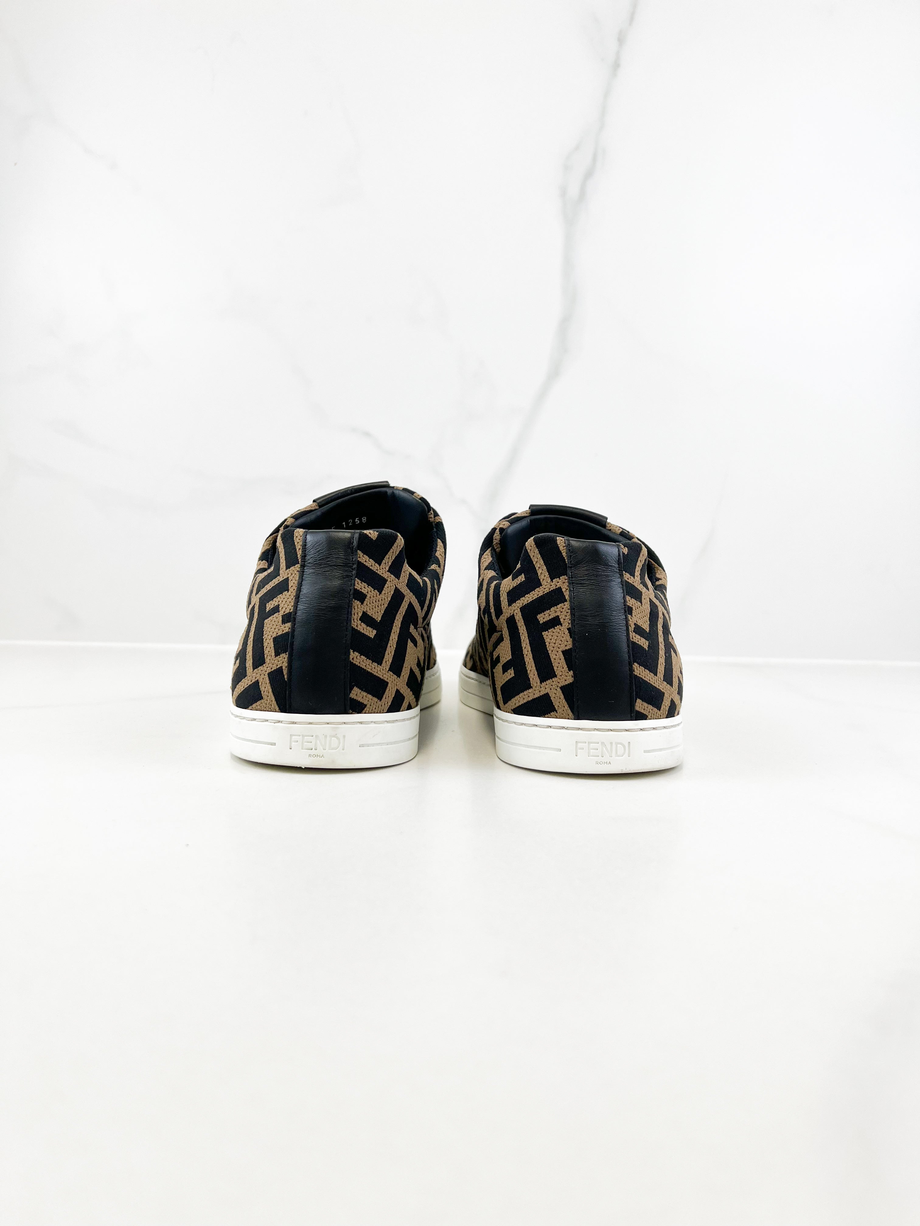 Fendi FF Brown Sneaker Size 8 (Men's)