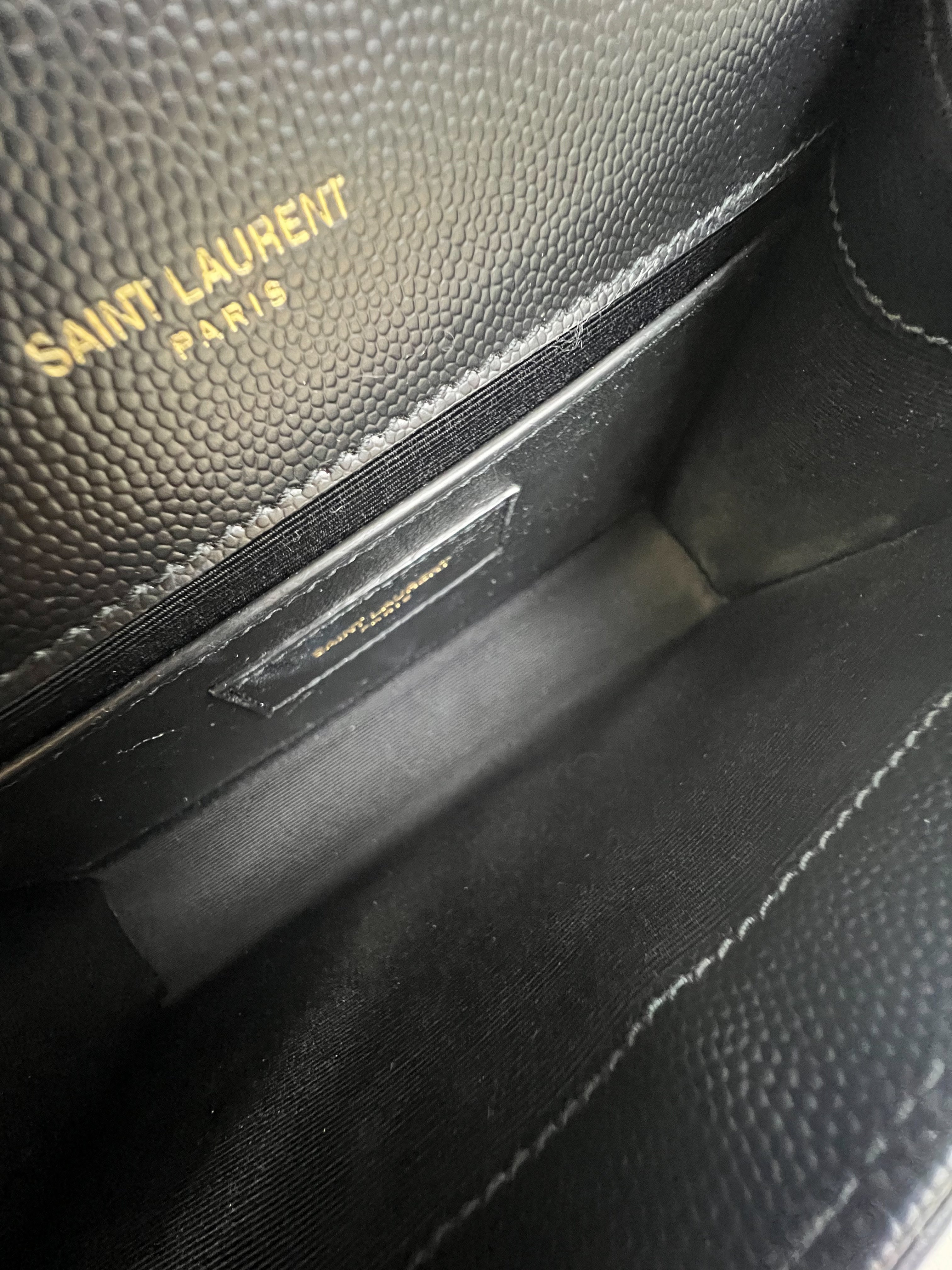 Saint Laurent Kate Small in Grain Embossed Leather