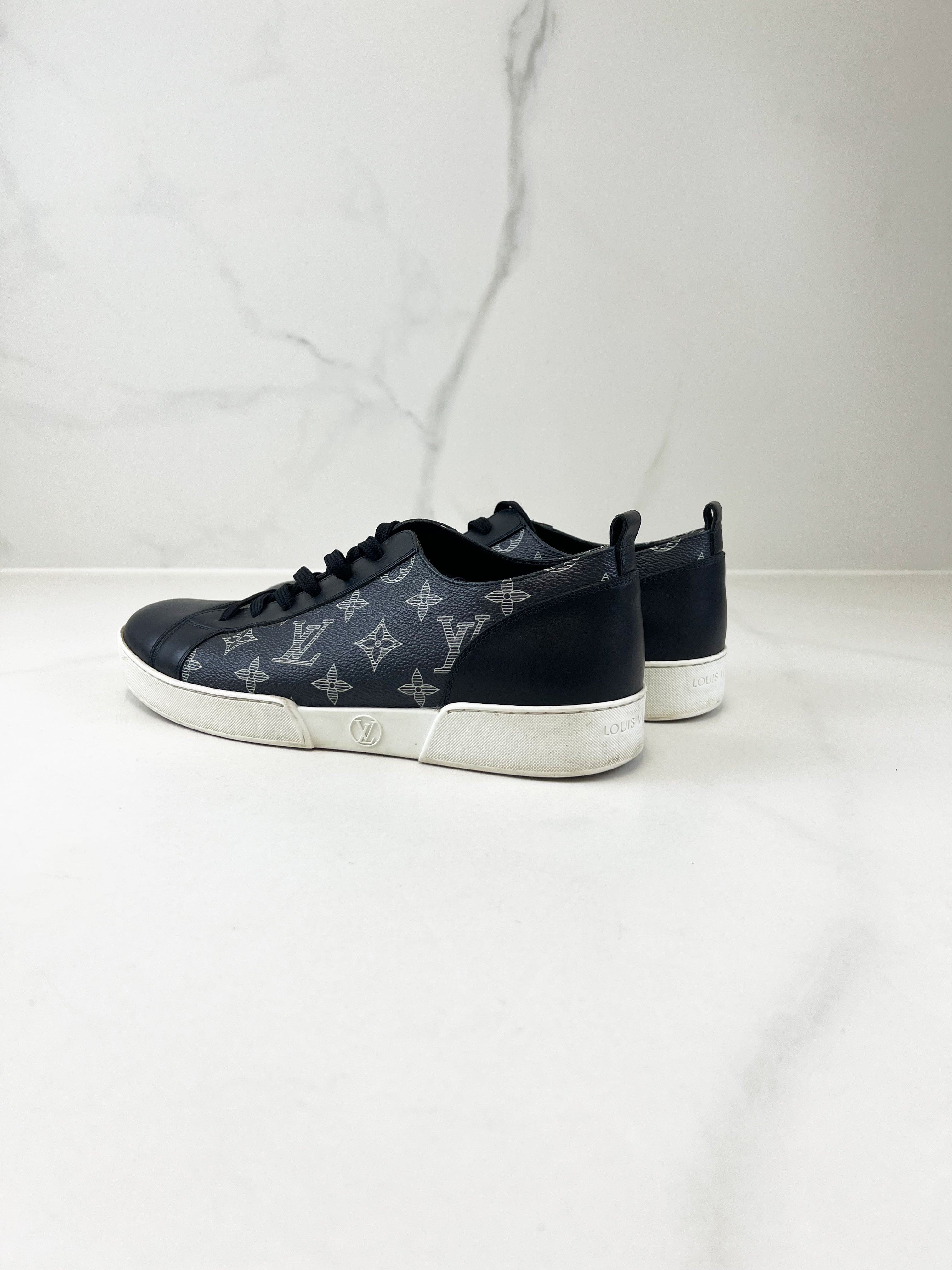 Louis Vuitton Men Black Frontrow Sneaker Size 7