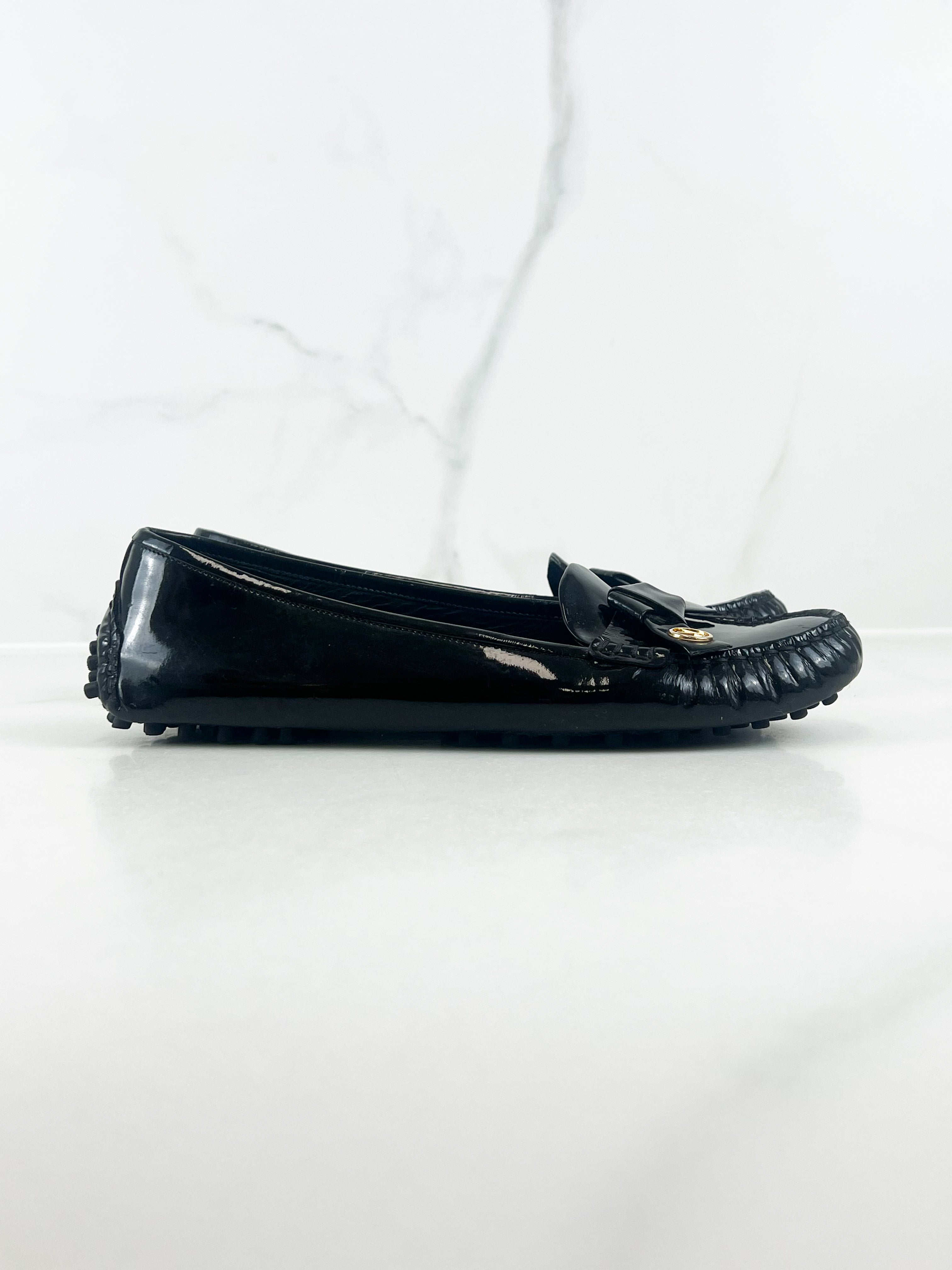 Louis Vuitton Patent Parklane Moccasin Size 38.5