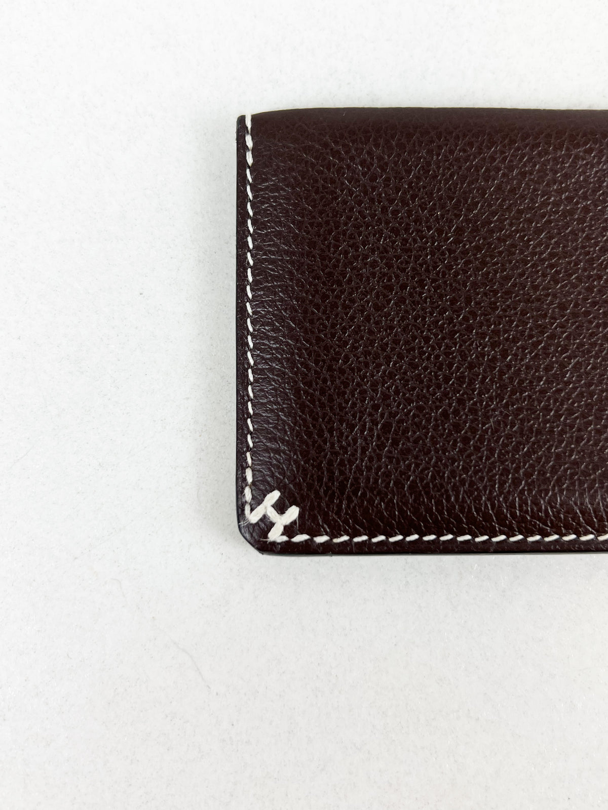 Hermes H Sellier Card Holder in Toundra Leather